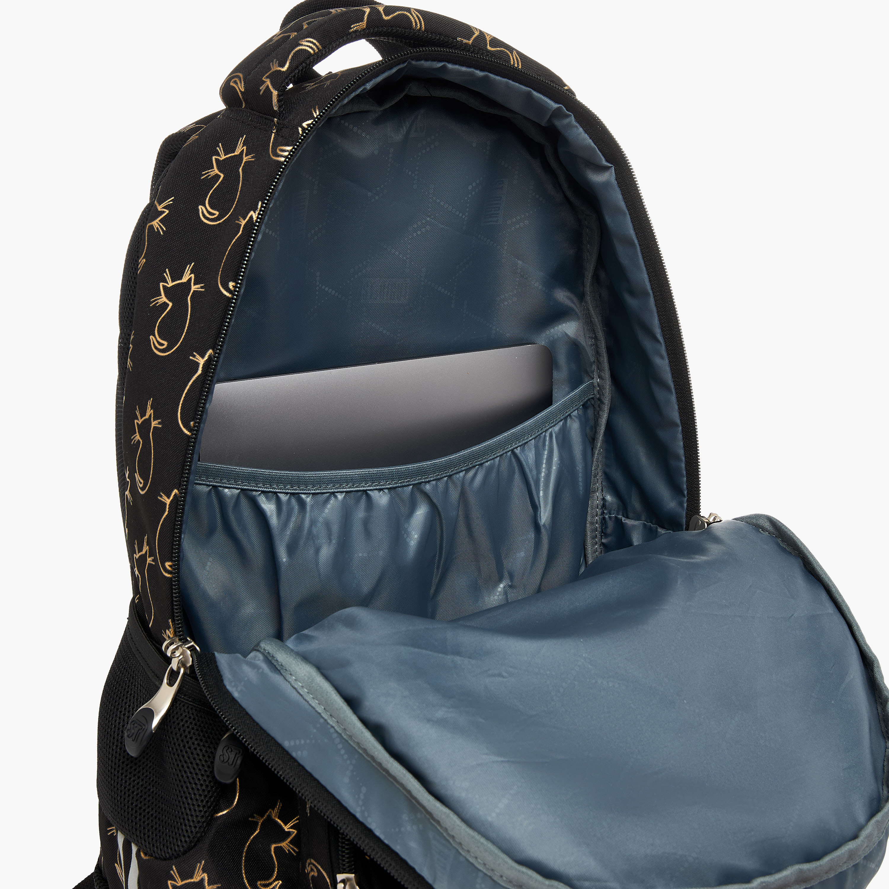 St.Right 18-inch Cat Print Backpack with Adjustable Straps and Zip Closure - 30x20x45 cms-promo_LS20_OMN-image-10