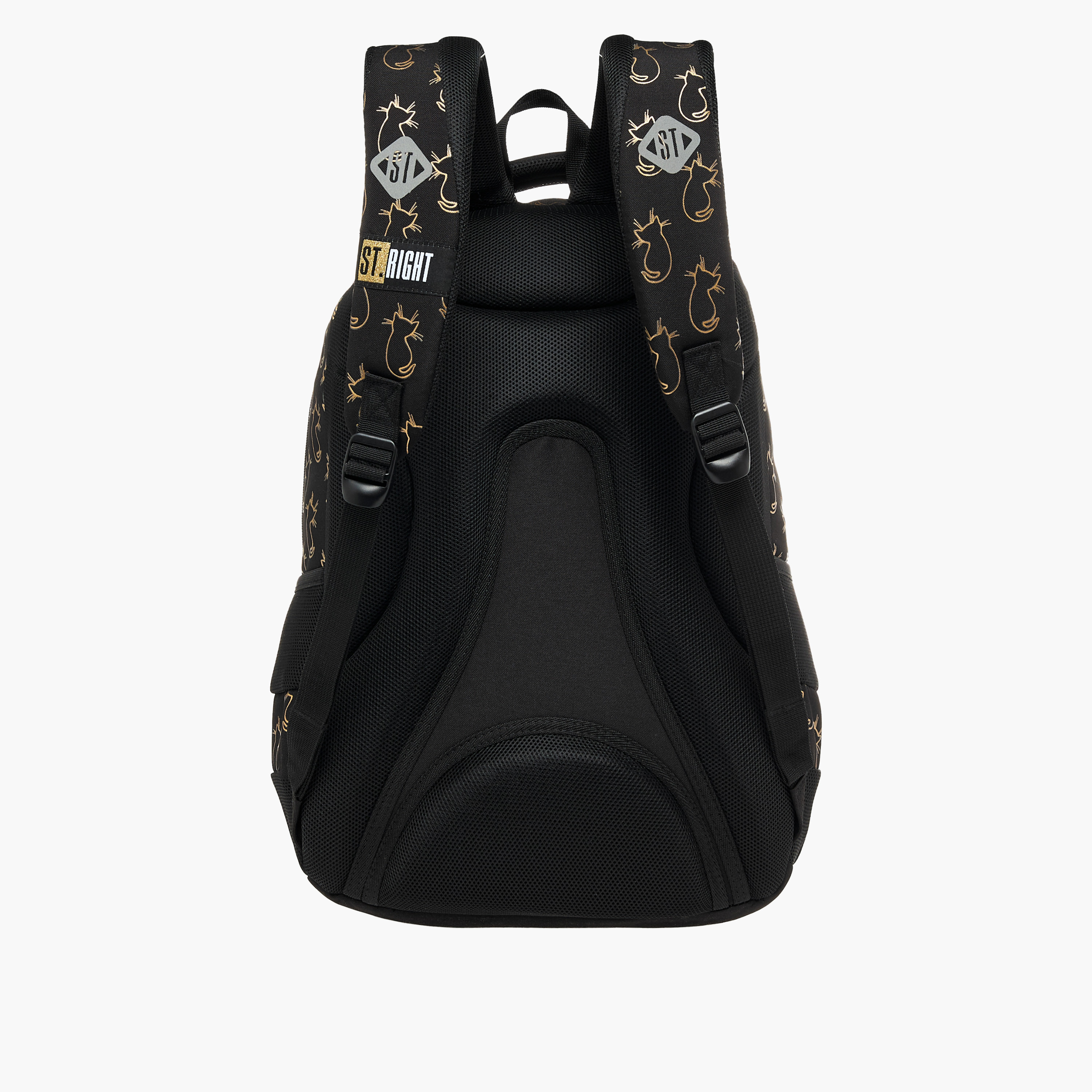 St.Right 18-inch Cat Print Backpack with Adjustable Straps and Zip Closure - 30x20x45 cms-promo_LS20_OMN-image-4