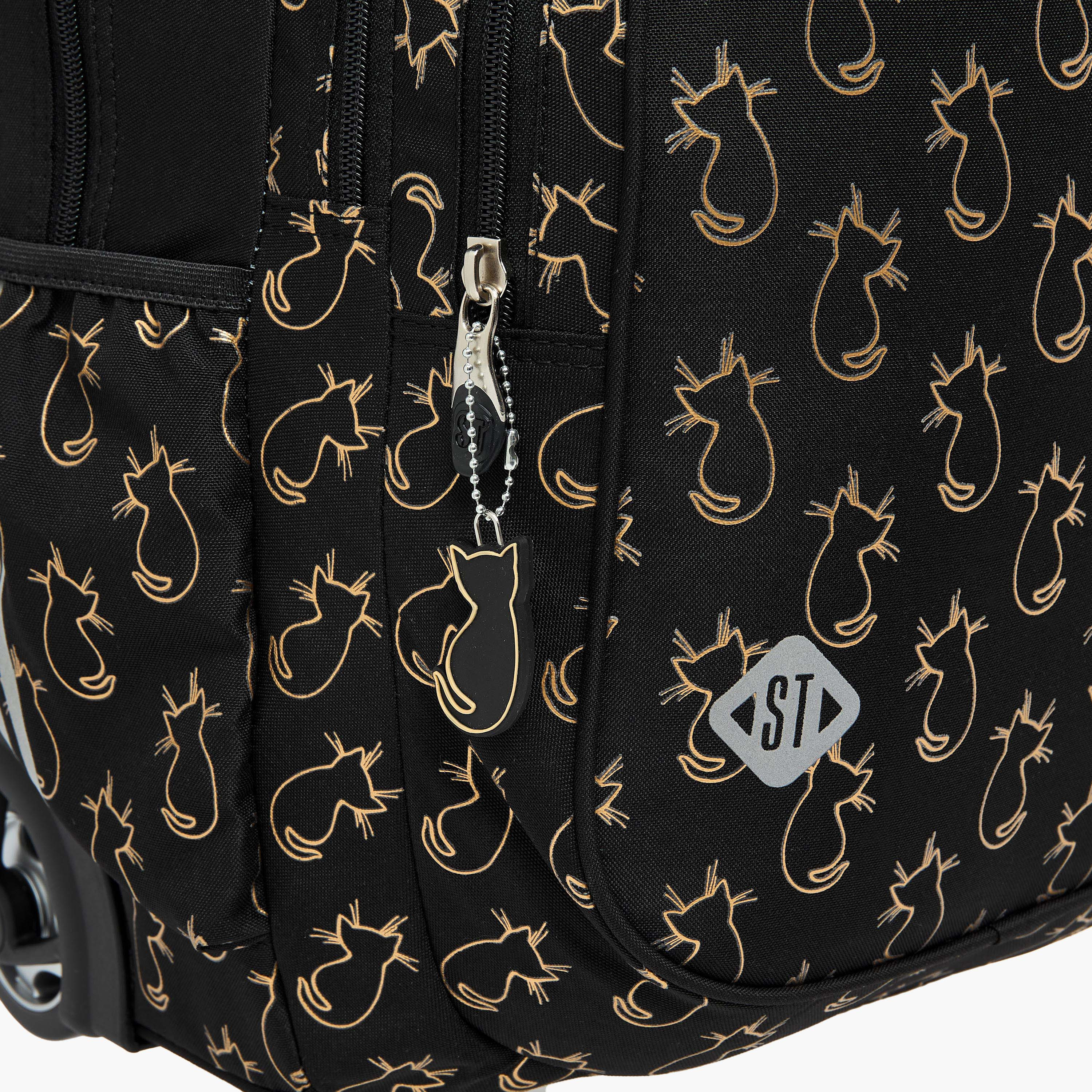 St.Right Cats Trolley Bag for Girls 8-13 Years with Retractable Handle -school-bagsandbackpacks-trolleybags-image-10