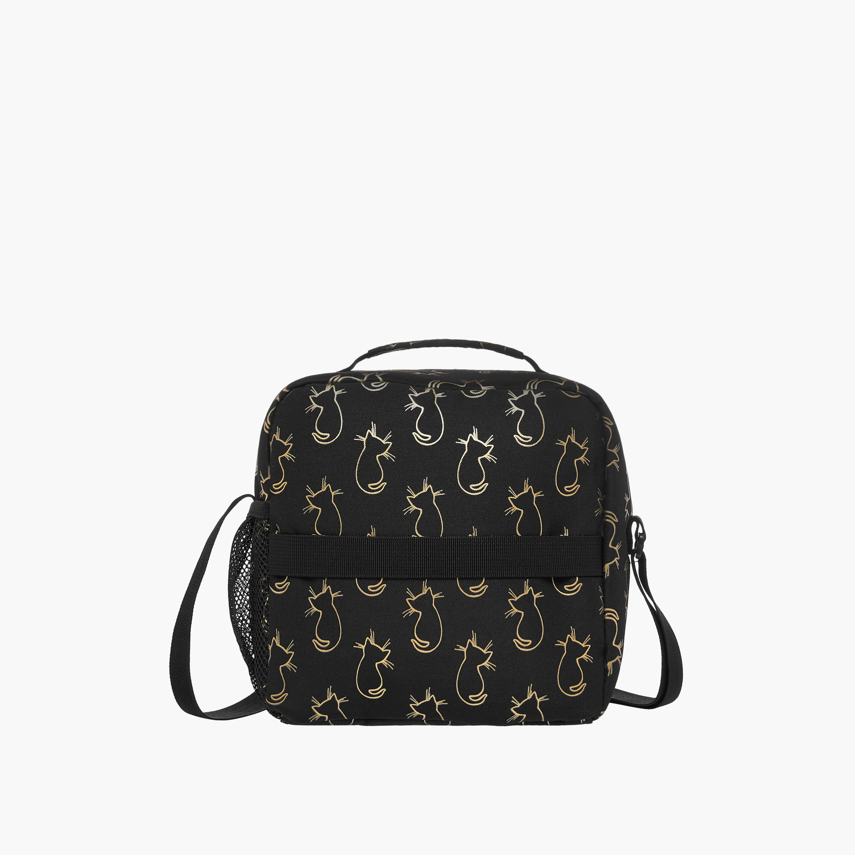 St.Right All-Over Cat Print Lunch Bag with Adjustable Strap and Zip Closure-school-lunchessentials-lunchbags-image-5