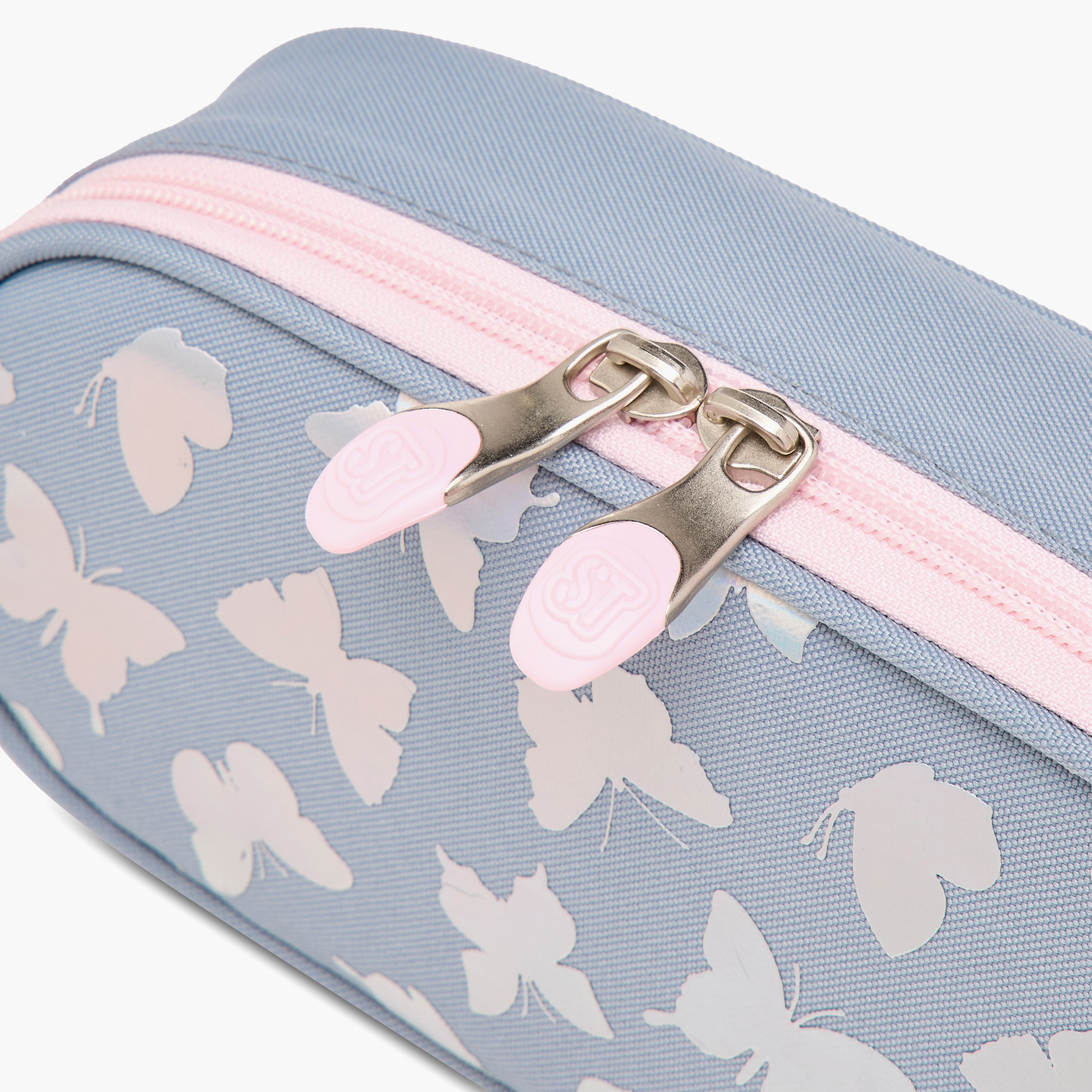 St.Right Butterfly Print Pencil Case with Zip Closure-school-stationery-pencilcases-image-4