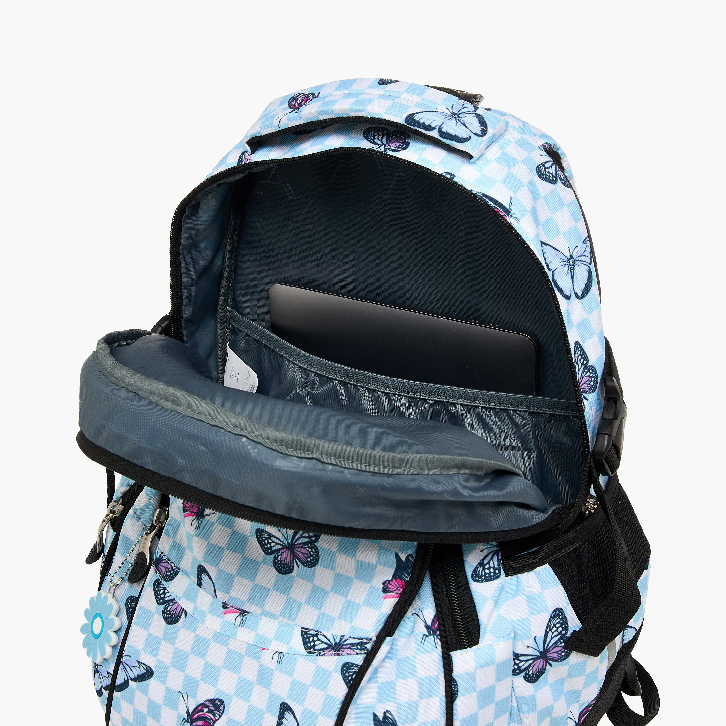 St.Right Butterfly Print 18-inch Backpack with Adjustable Shoulder Straps - 30x20x45 cms-promo_LS20_OMN-image-12