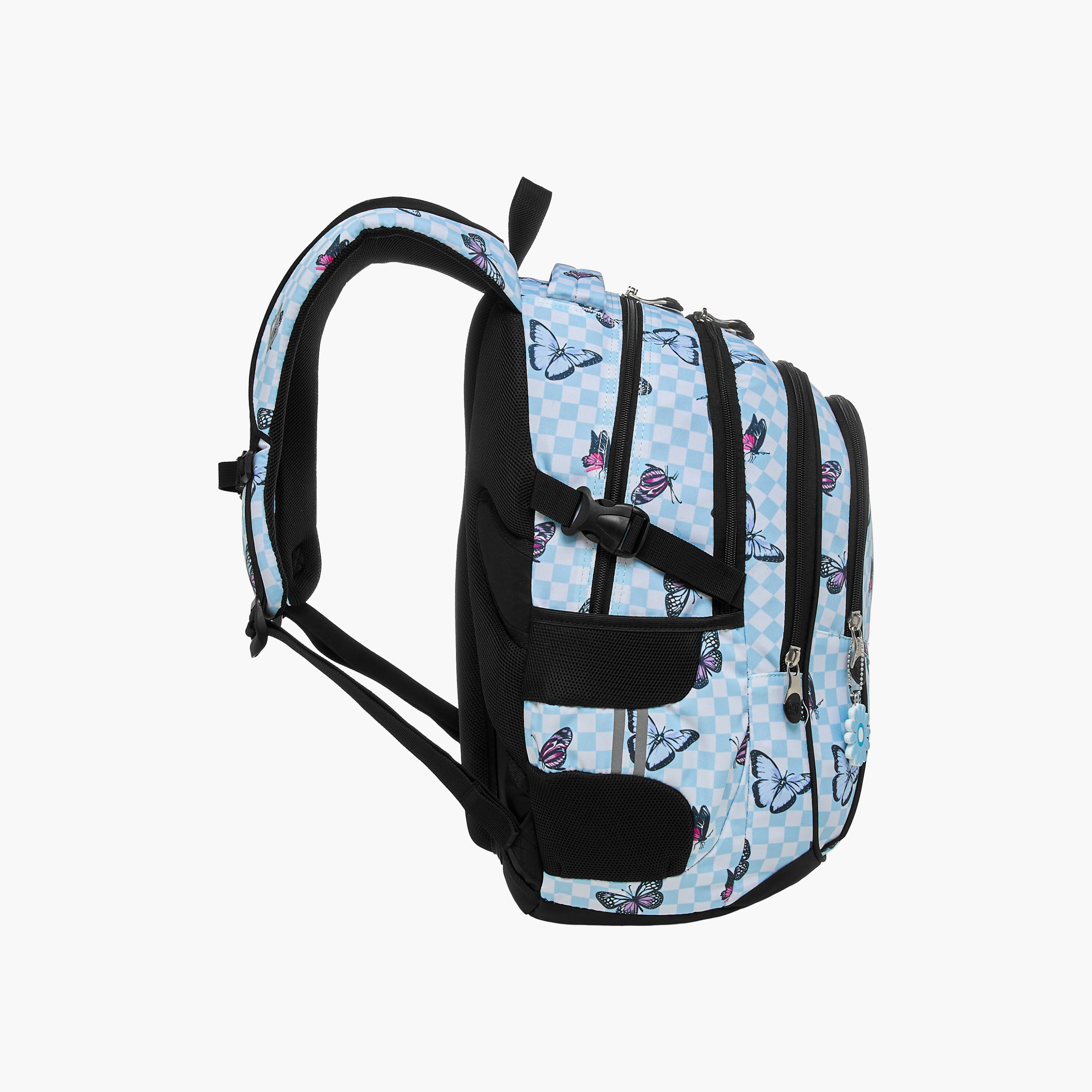 St.Right Butterfly Print 18-inch Backpack with Adjustable Shoulder Straps - 30x20x45 cms-promo_LS20_OMN-image-5