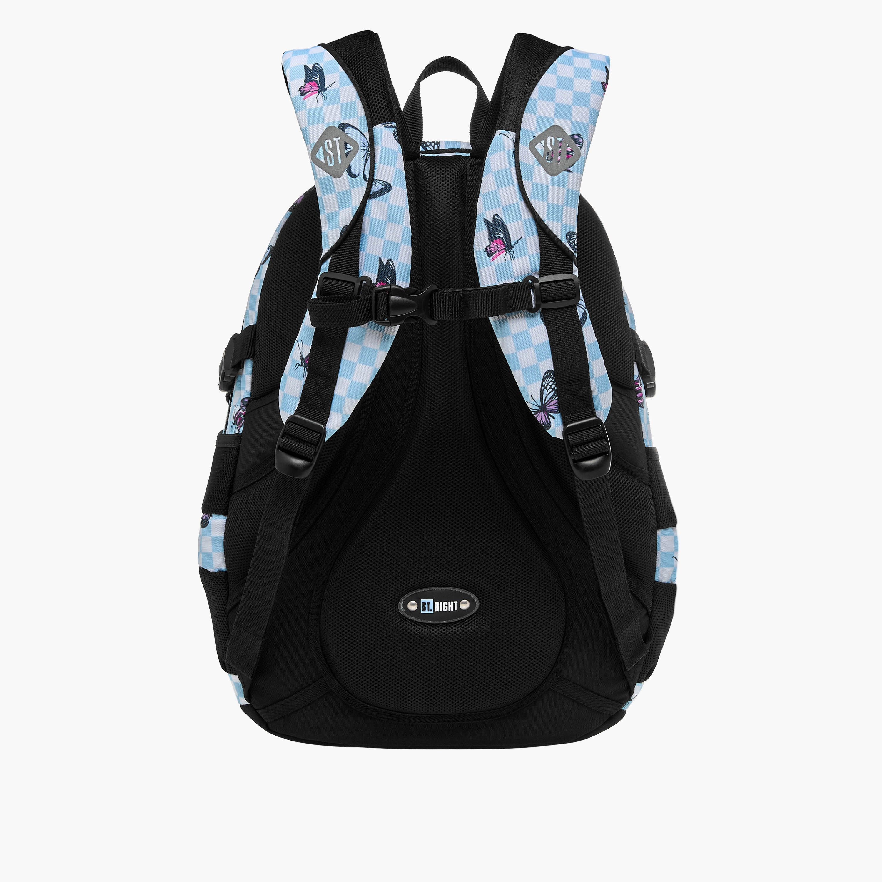 St.Right Butterfly Print 18-inch Backpack with Adjustable Shoulder Straps - 30x20x45 cms-promo_LS20_OMN-image-6