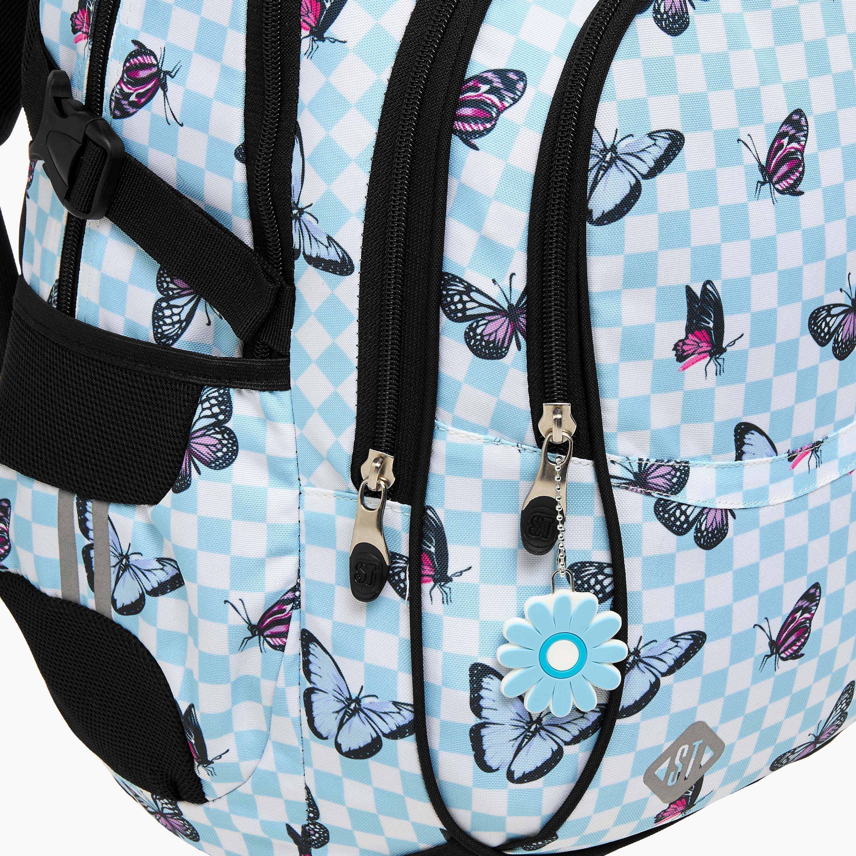 St.Right Butterfly Print 18-inch Backpack with Adjustable Shoulder Straps - 30x20x45 cms-promo_LS20_OMN-image-9