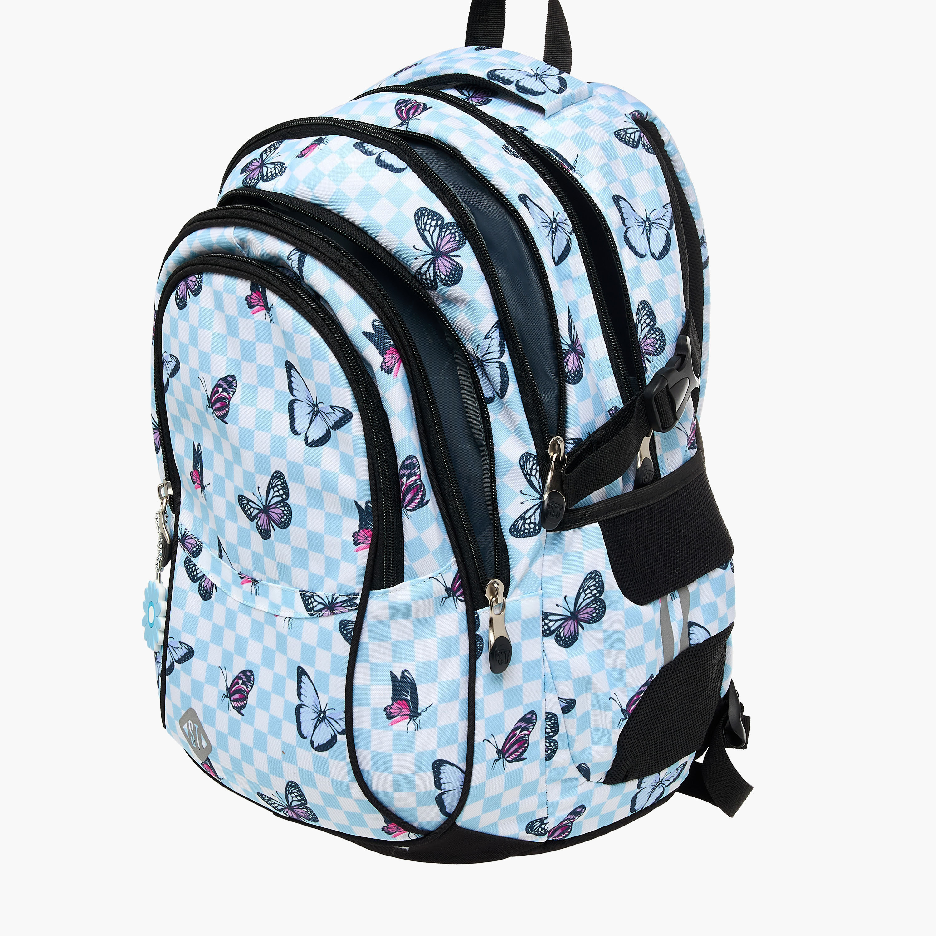 St.Right Butterfly Print 18-inch Backpack with Adjustable Shoulder Straps - 30x20x45 cms-promo_LS20_OMN-image-11
