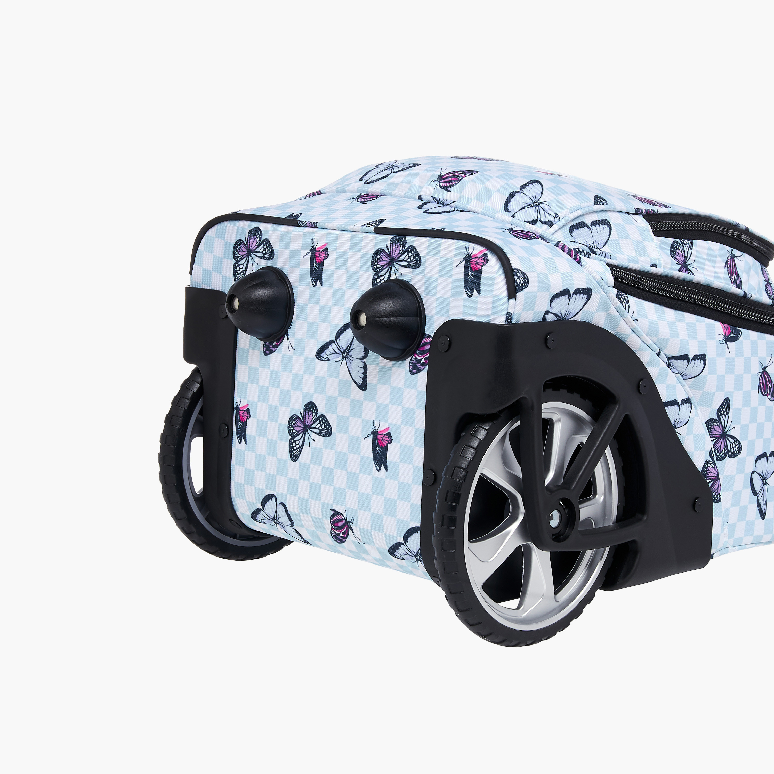 St.Right Butterfly Trolley Bag for Girls 8-13 Years with Retractable Handle -school-bagsandbackpacks-trolleybags-image-12
