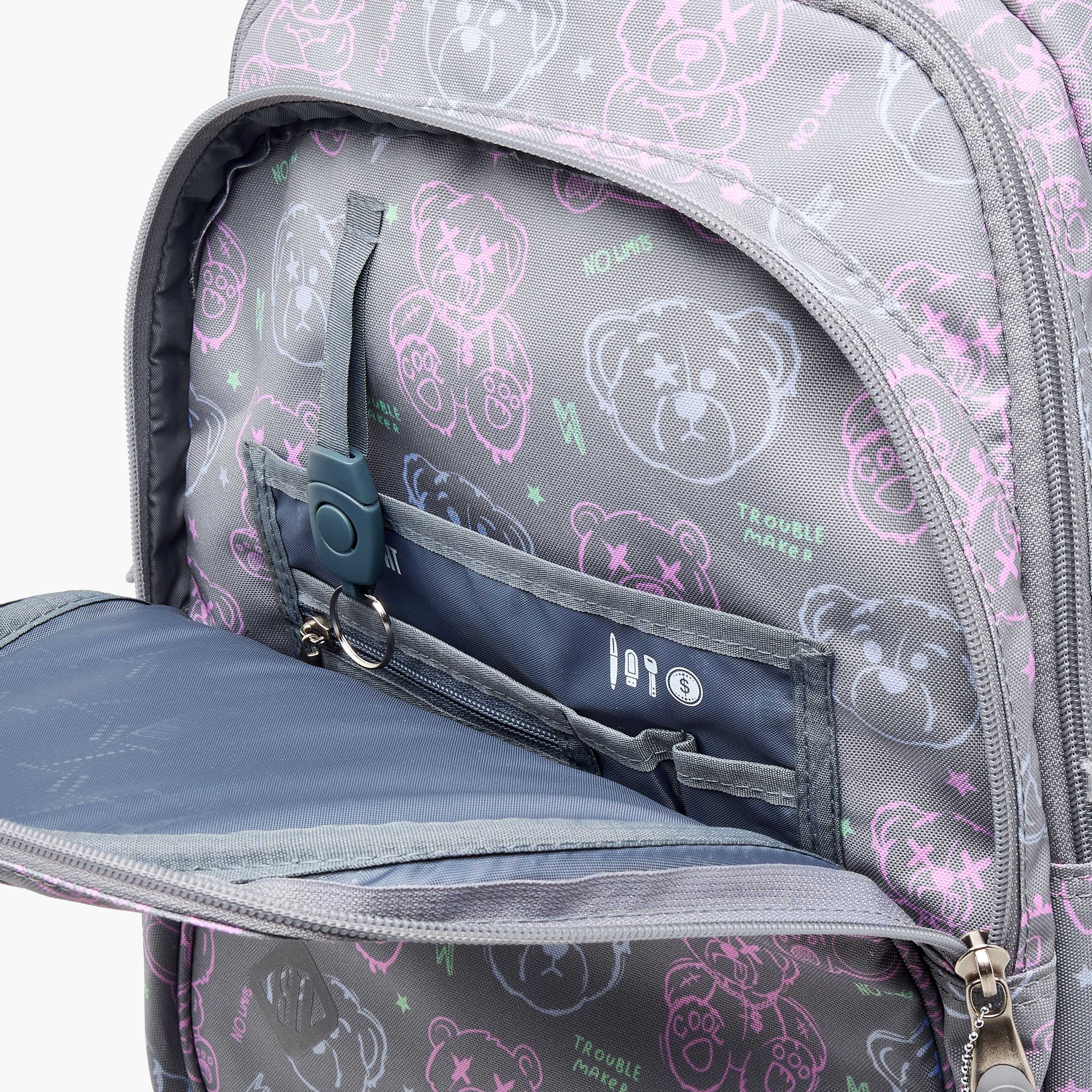 St.Right Animal Print Trolley Bag for Girls 8-13 Years with Retractable Handle -promo_LS20_OMN-image-13