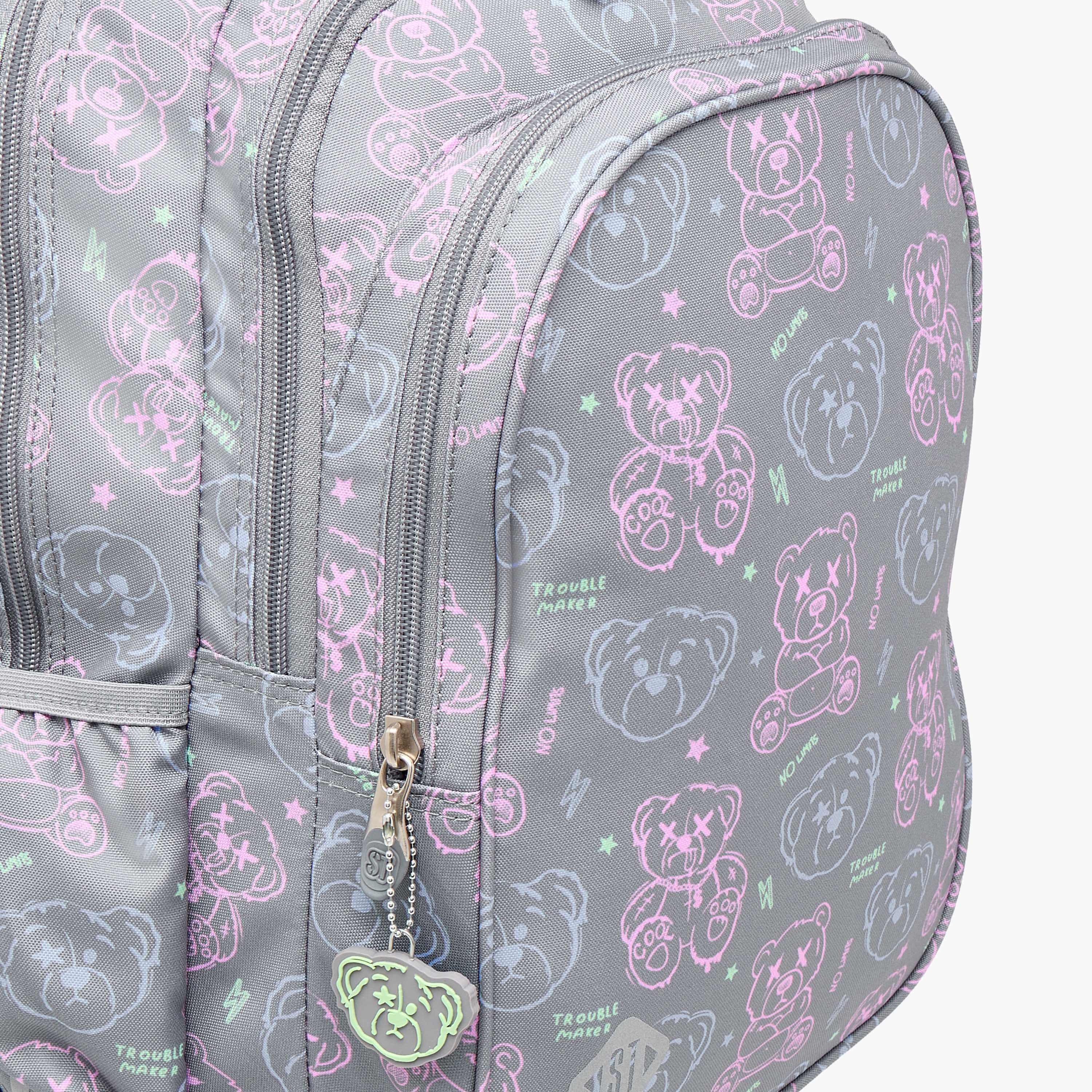 St.Right Animal Print Trolley Bag for Girls 8-13 Years with Retractable Handle -promo_LS20_OMN-image-9