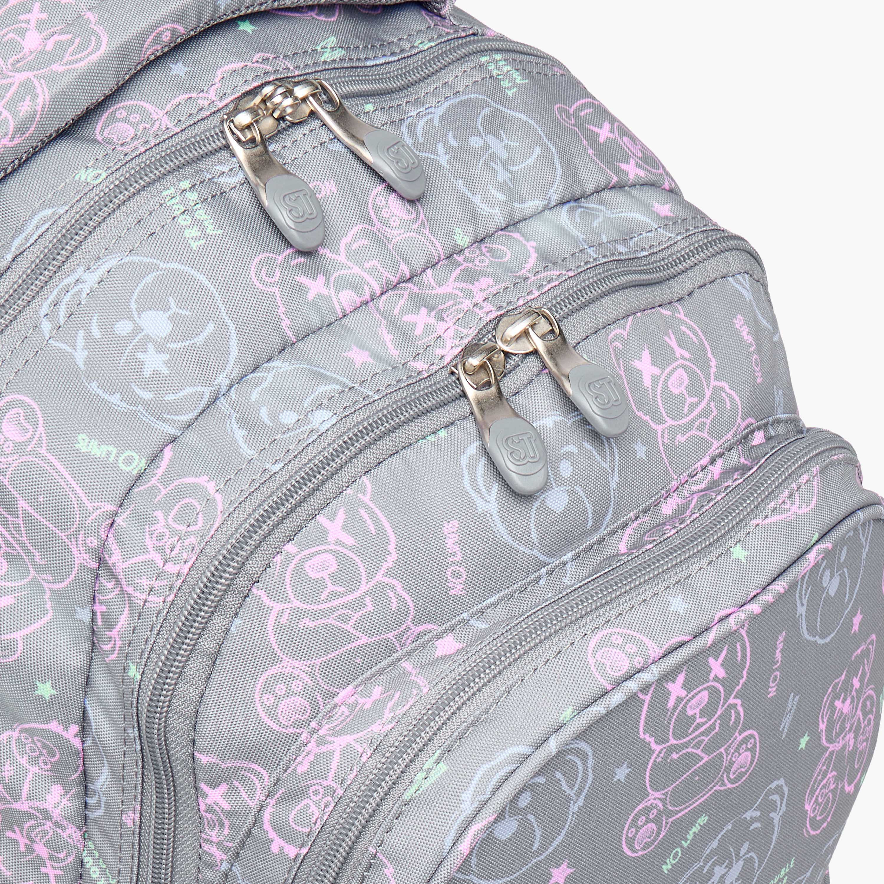 St.Right Animal Print Trolley Bag for Girls 8-13 Years with Retractable Handle -promo_LS20_OMN-image-10