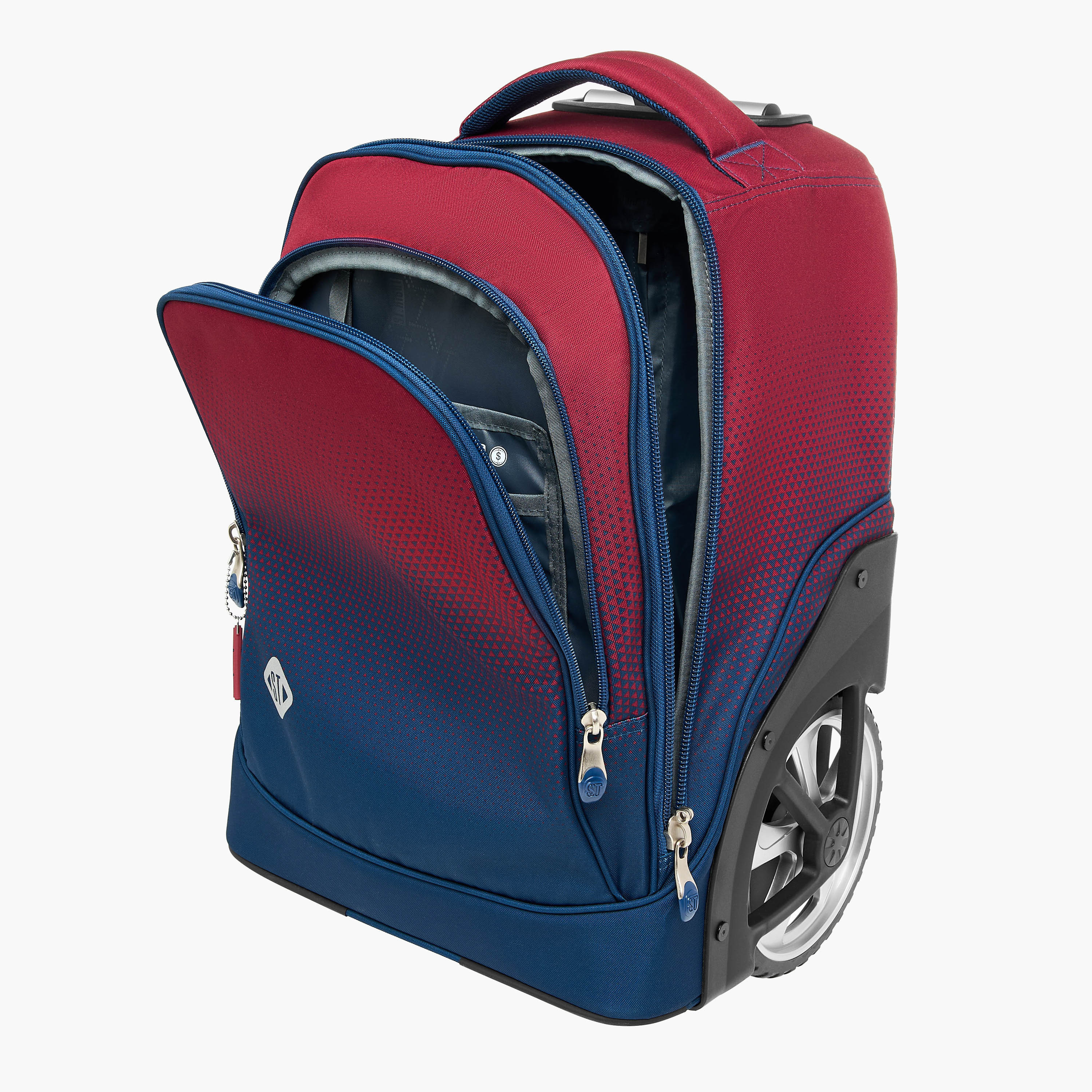 St.Right Abstract Trolley Bag for Girls 8-13 Years with Retractable Handle -school-bagsandbackpacks-trolleybags-image-12