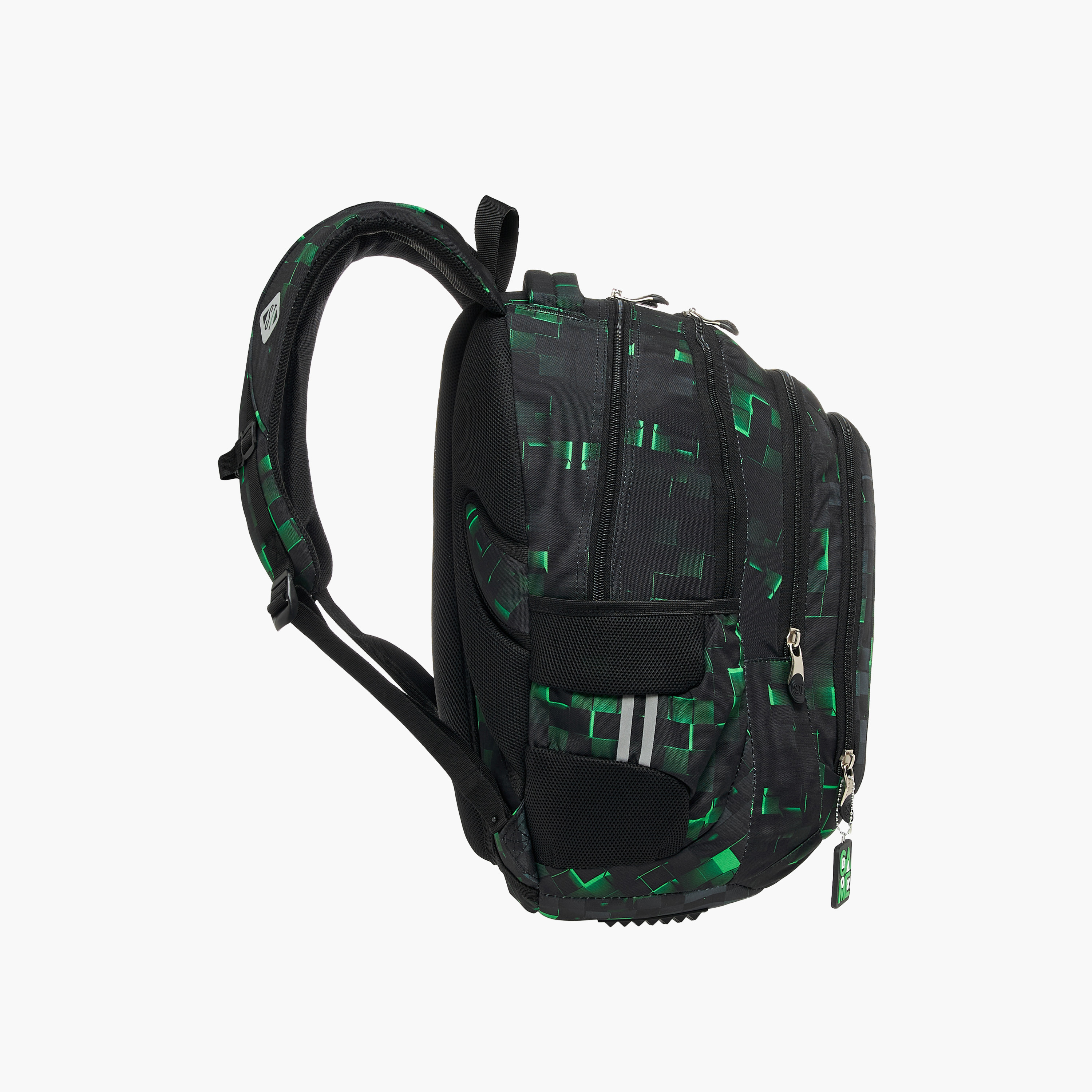 St.Right Pixel Game Print 18-inch Backpack with Adjustable Shoulder Straps - 30x20x45 cms-promo_LS20_OMN-image-5