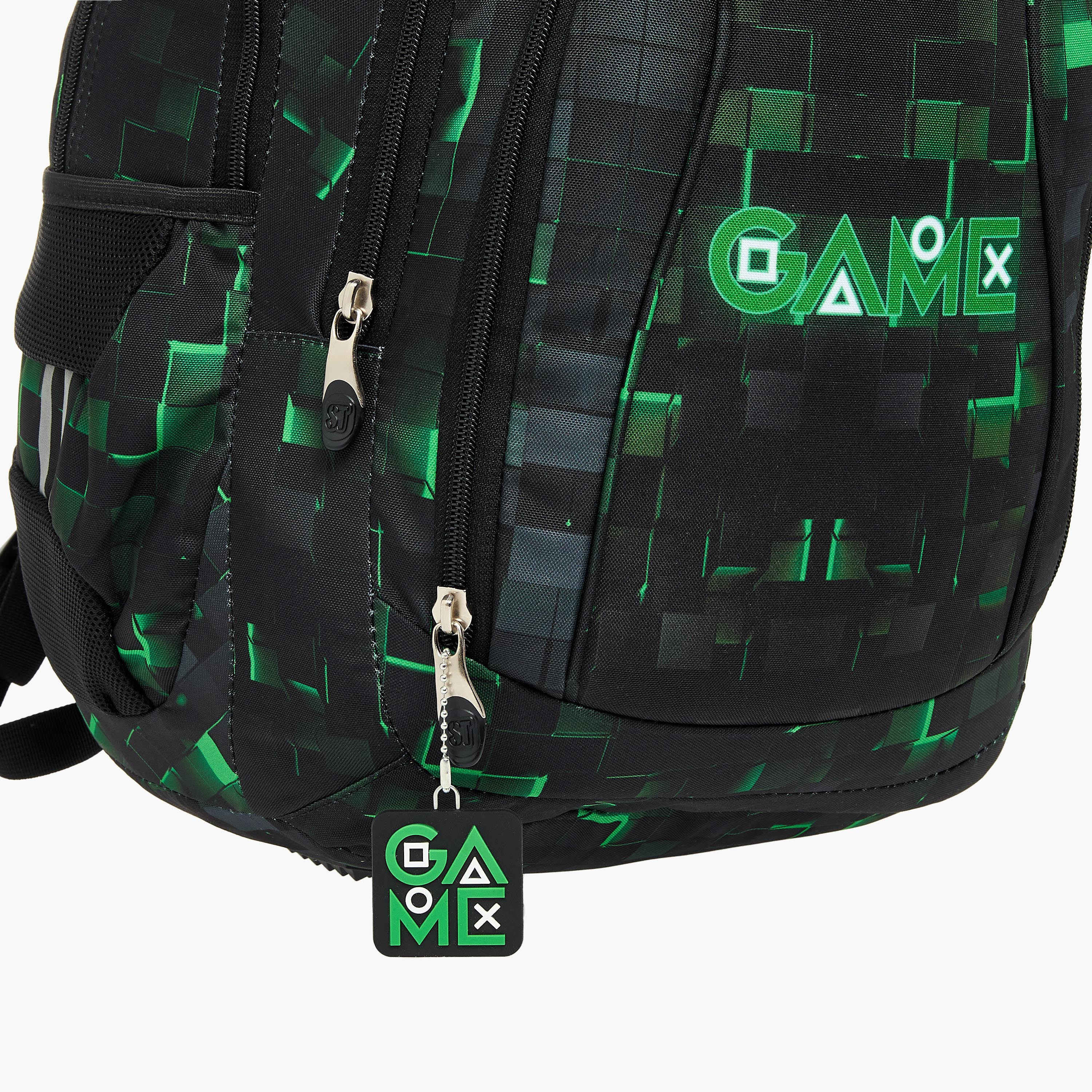 St.Right Pixel Game Print 18-inch Backpack with Adjustable Shoulder Straps - 30x20x45 cms-promo_LS20_OMN-image-7