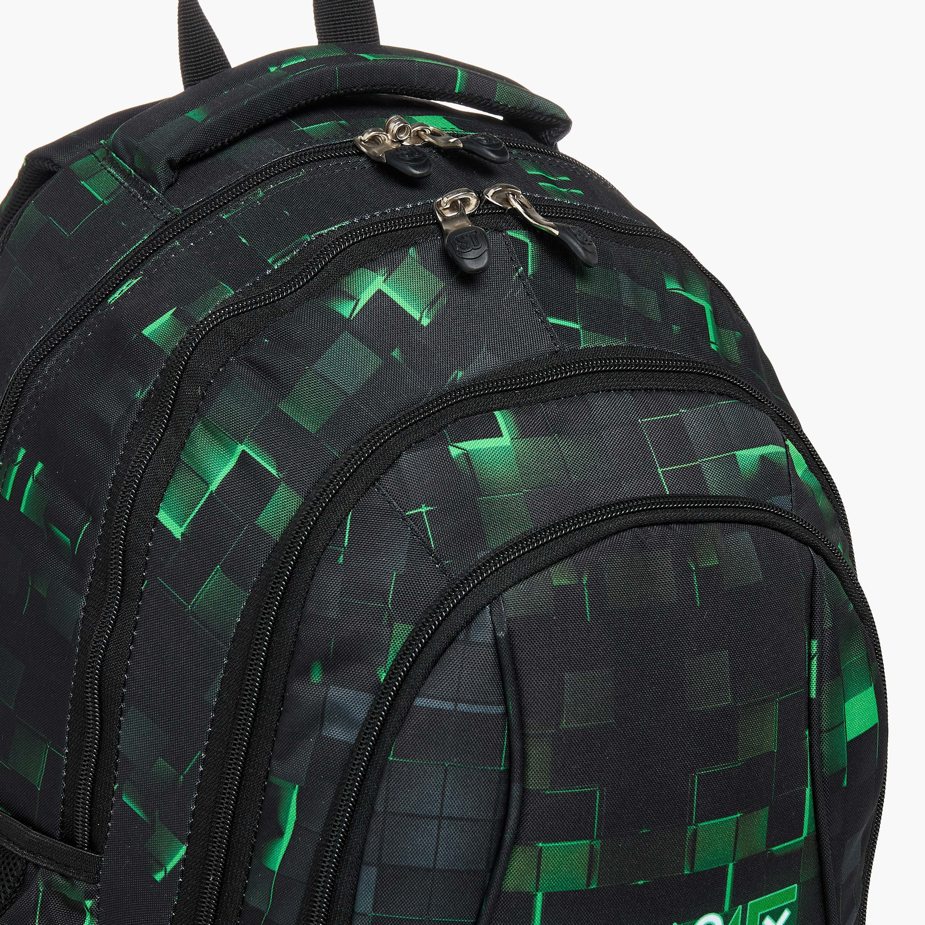 St.Right Pixel Game Print 18-inch Backpack with Adjustable Shoulder Straps - 30x20x45 cms-promo_LS20_OMN-image-8