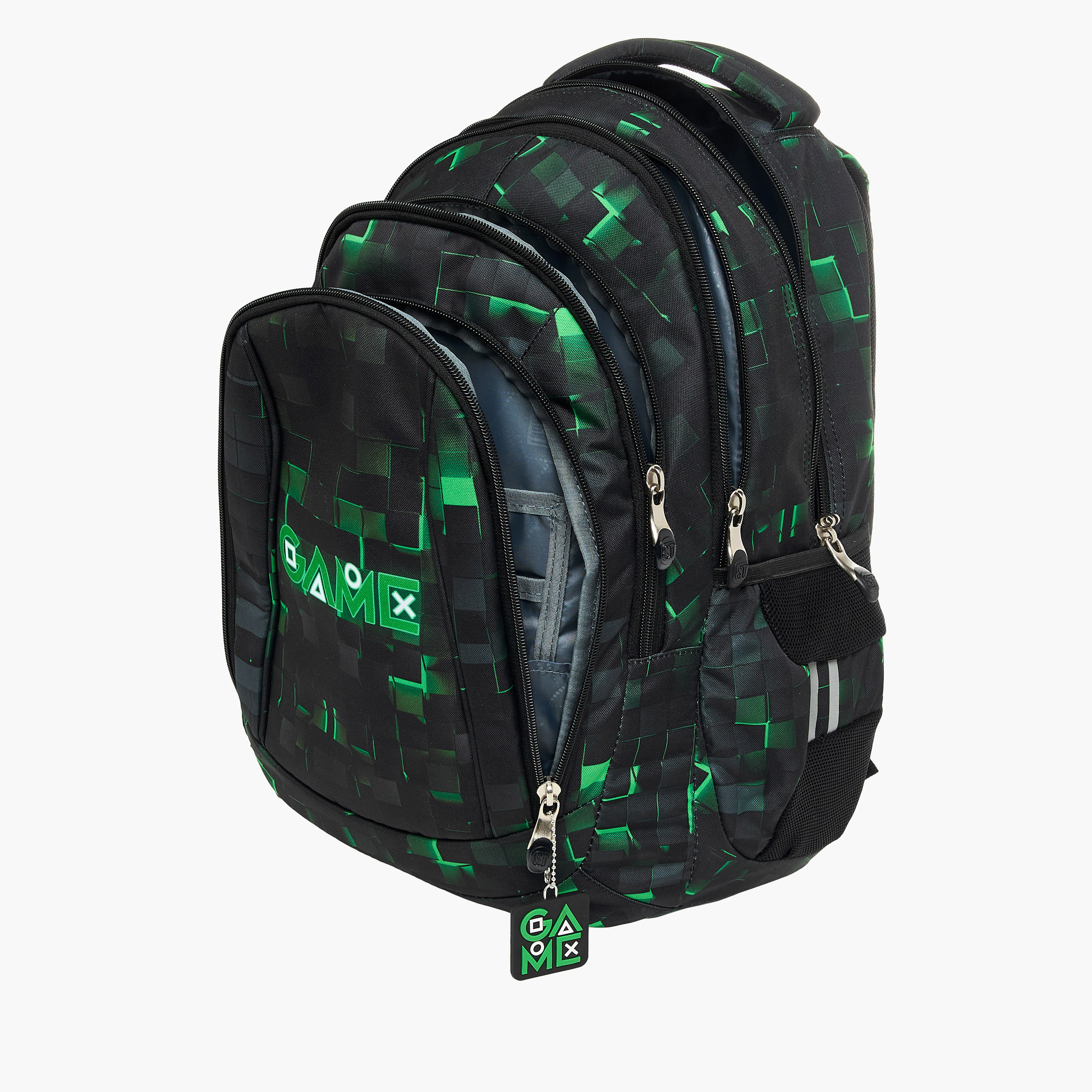 St.Right Pixel Game Print 18-inch Backpack with Adjustable Shoulder Straps - 30x20x45 cms-promo_LS20_OMN-image-11