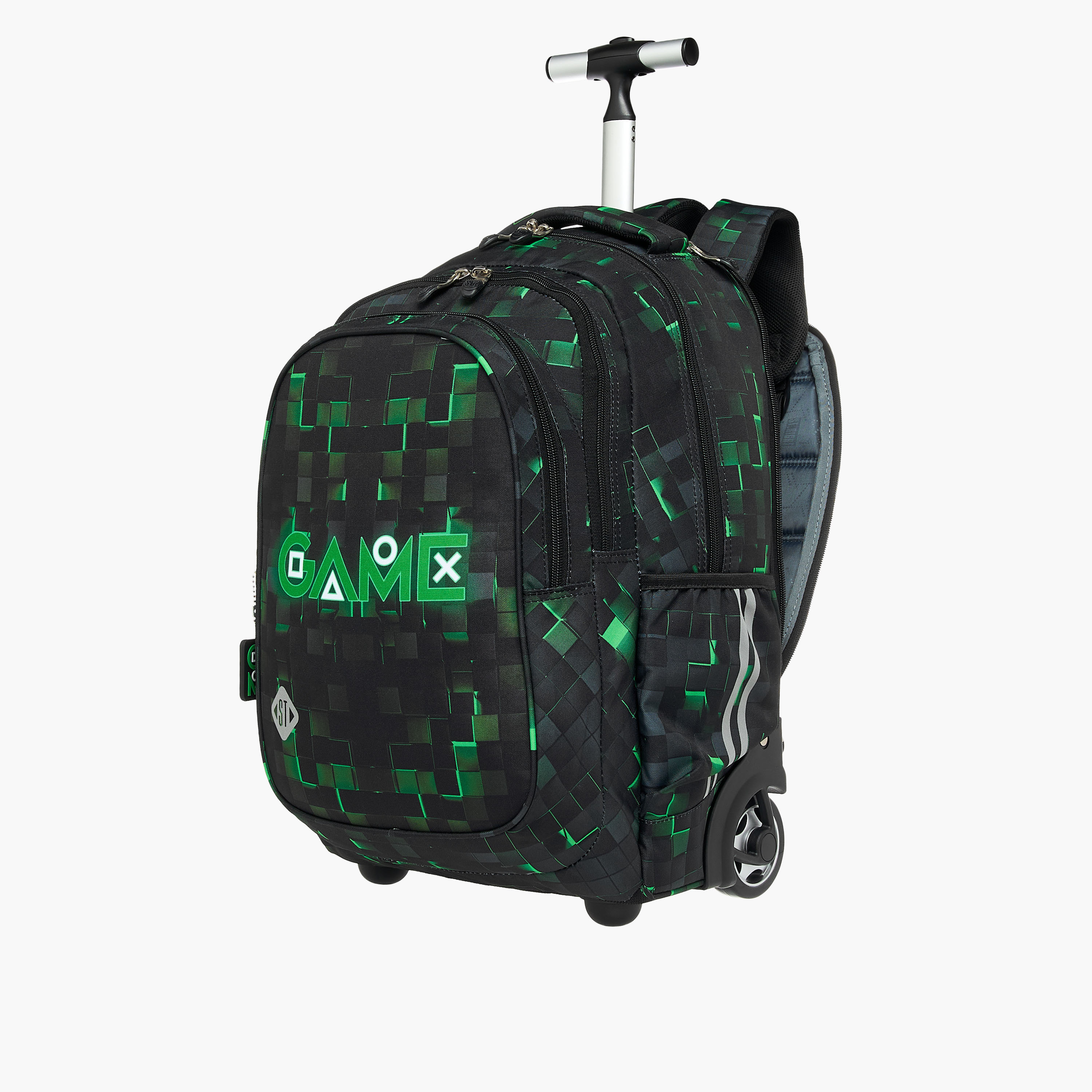 St.Right Gaming Trolley Bag for Boys 8-13 Years with Retractable Handle -school-bagsandbackpacks-trolleybags-image-5