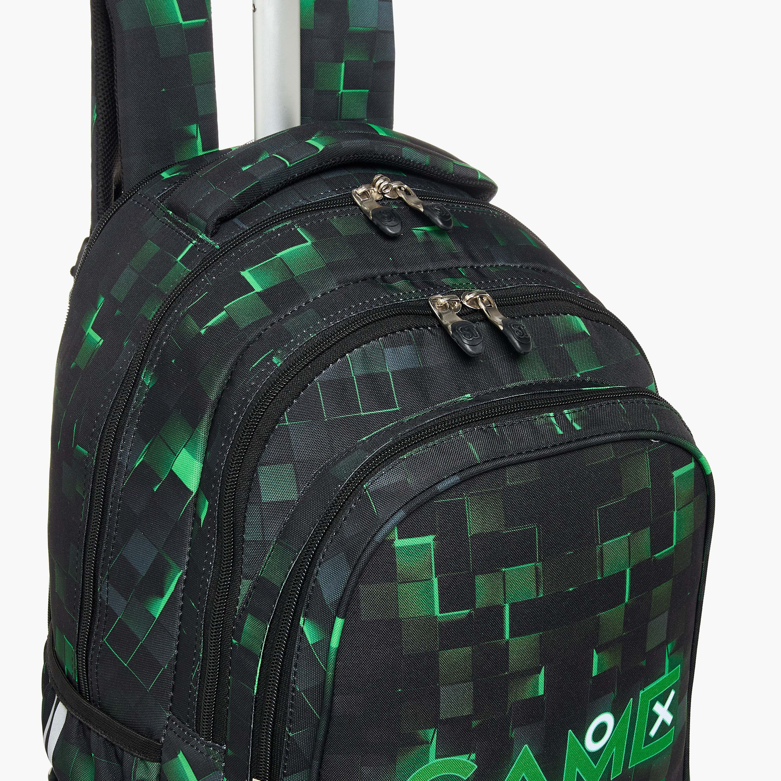 St.Right Gaming Trolley Bag for Boys 8-13 Years with Retractable Handle -school-bagsandbackpacks-trolleybags-image-8