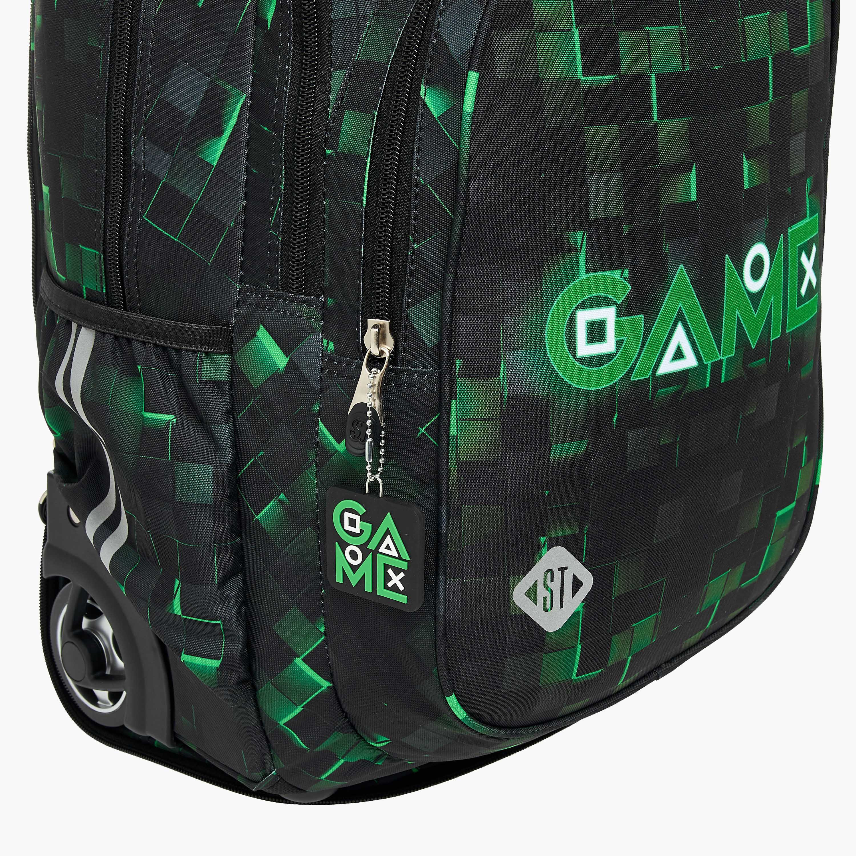 St.Right Gaming Trolley Bag for Boys 8-13 Years with Retractable Handle -school-bagsandbackpacks-trolleybags-image-9