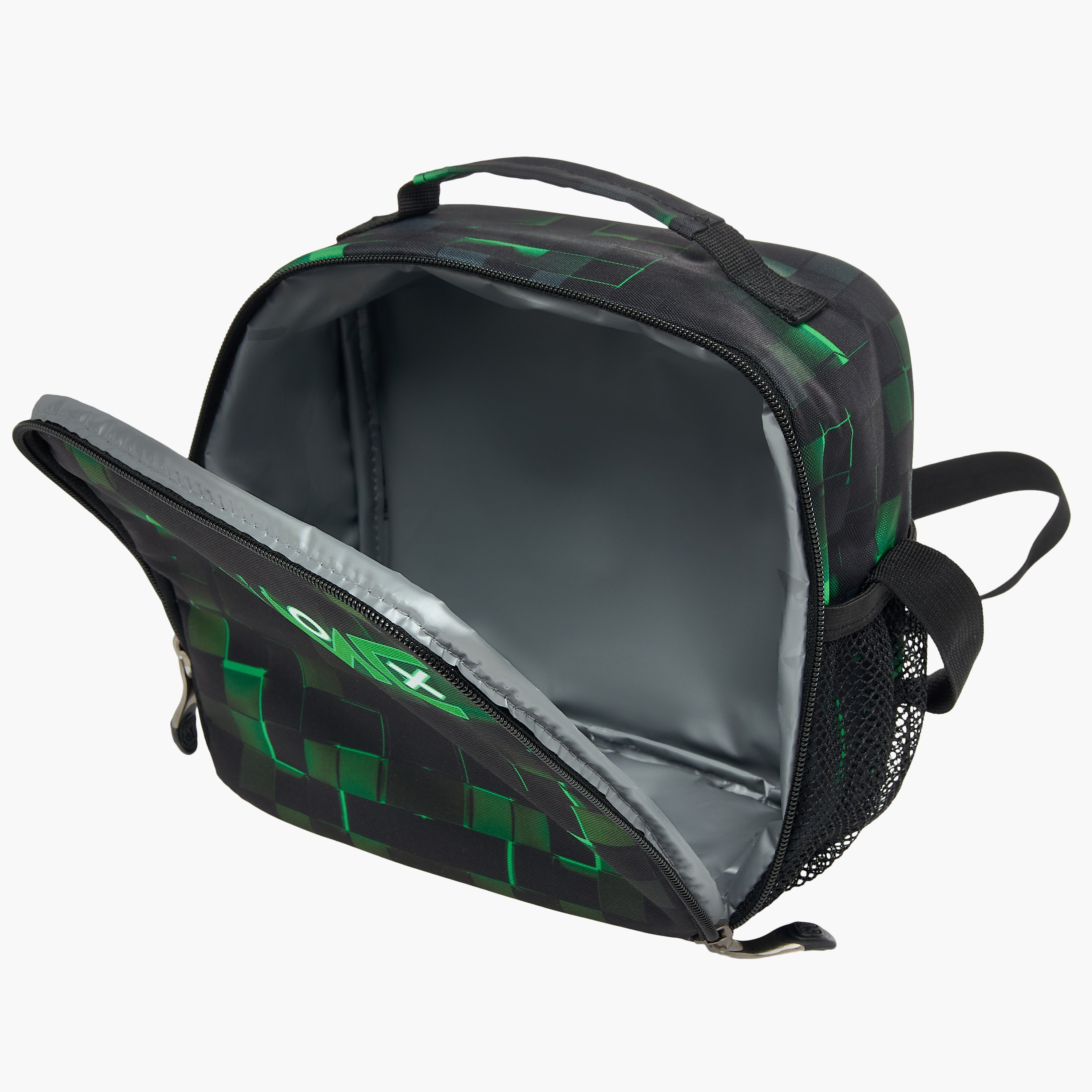 St.Right Pixel Game Print Lunch Bag with Zip Closure-school-lunchessentials-lunchbags-image-7