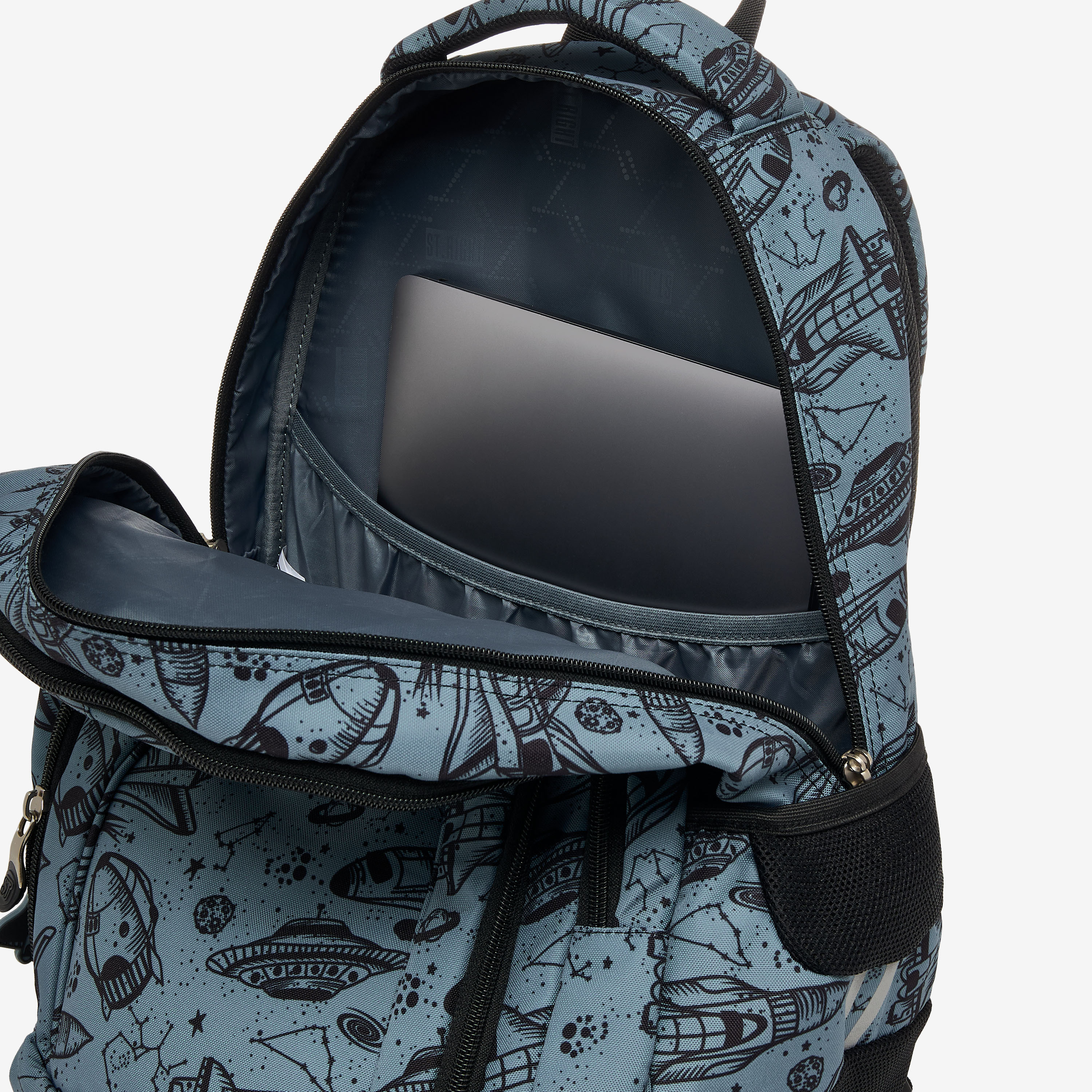 St.Right 18-inch Space Print Backpack with Adjustable Straps and Zip Closure - 30x20x45 cm-school-bagsandbackpacks-backpacks-image-10