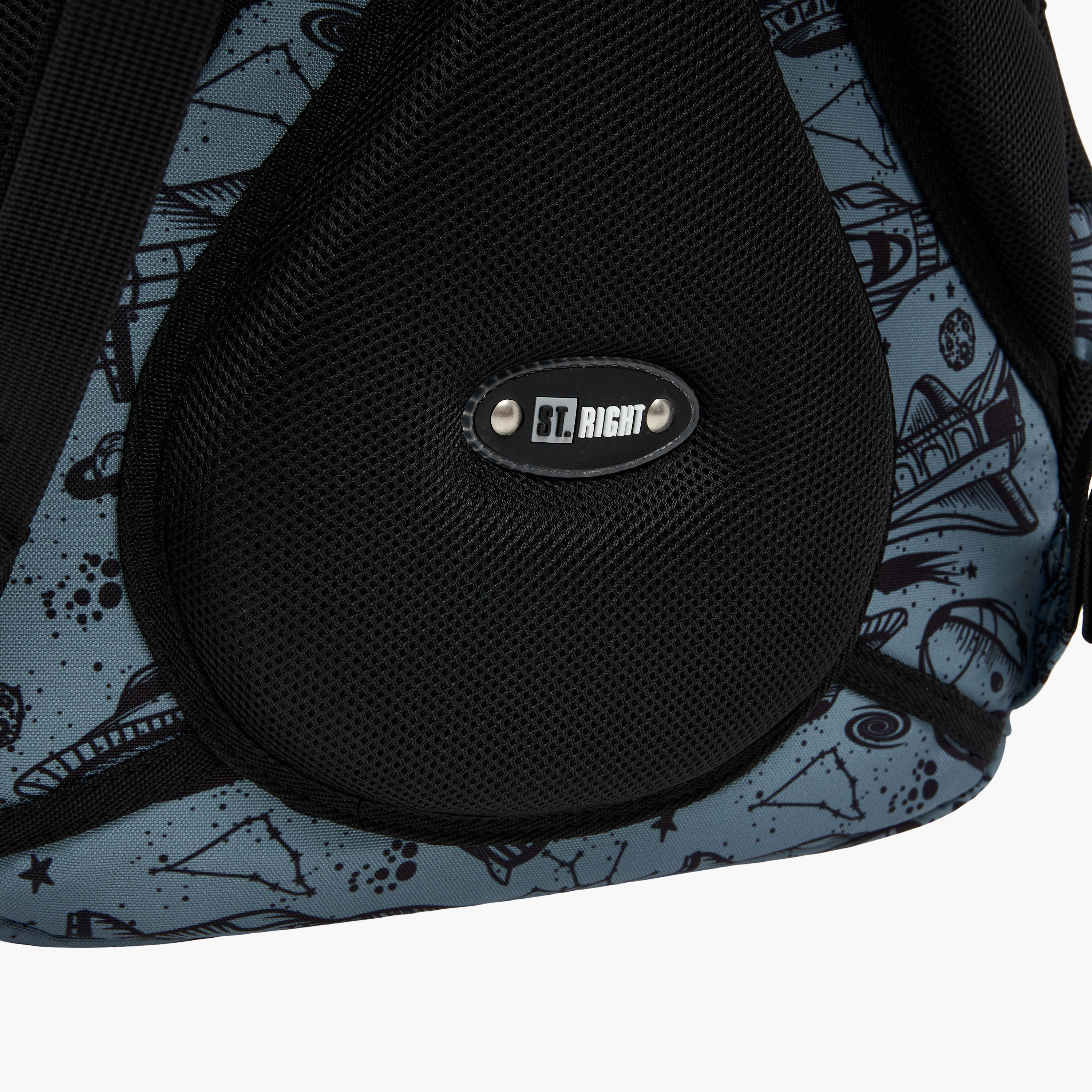 St.Right 18-inch Space Print Backpack with Adjustable Straps and Zip Closure - 30x20x45 cm-school-bagsandbackpacks-backpacks-image-7