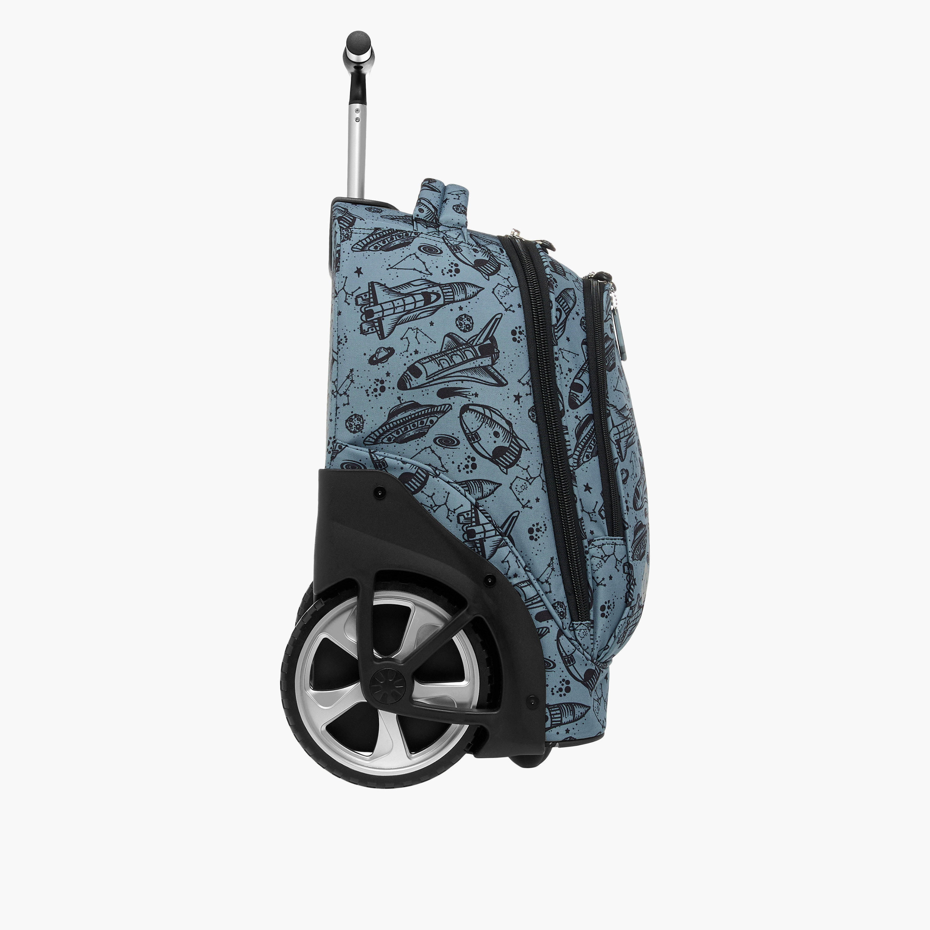 St.Right Space Trolley Bag for Boys 8-13 Years with Retractable Handle -school-bagsandbackpacks-trolleybags-image-4