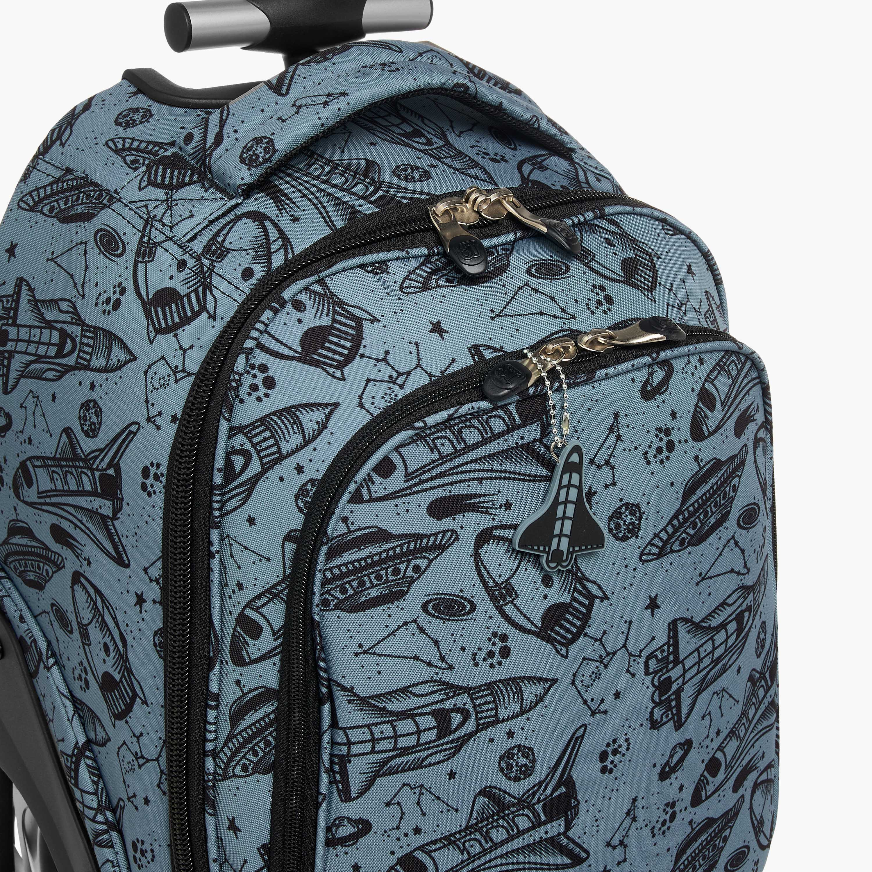 St.Right Space Trolley Bag for Boys 8-13 Years with Retractable Handle -school-bagsandbackpacks-trolleybags-image-9