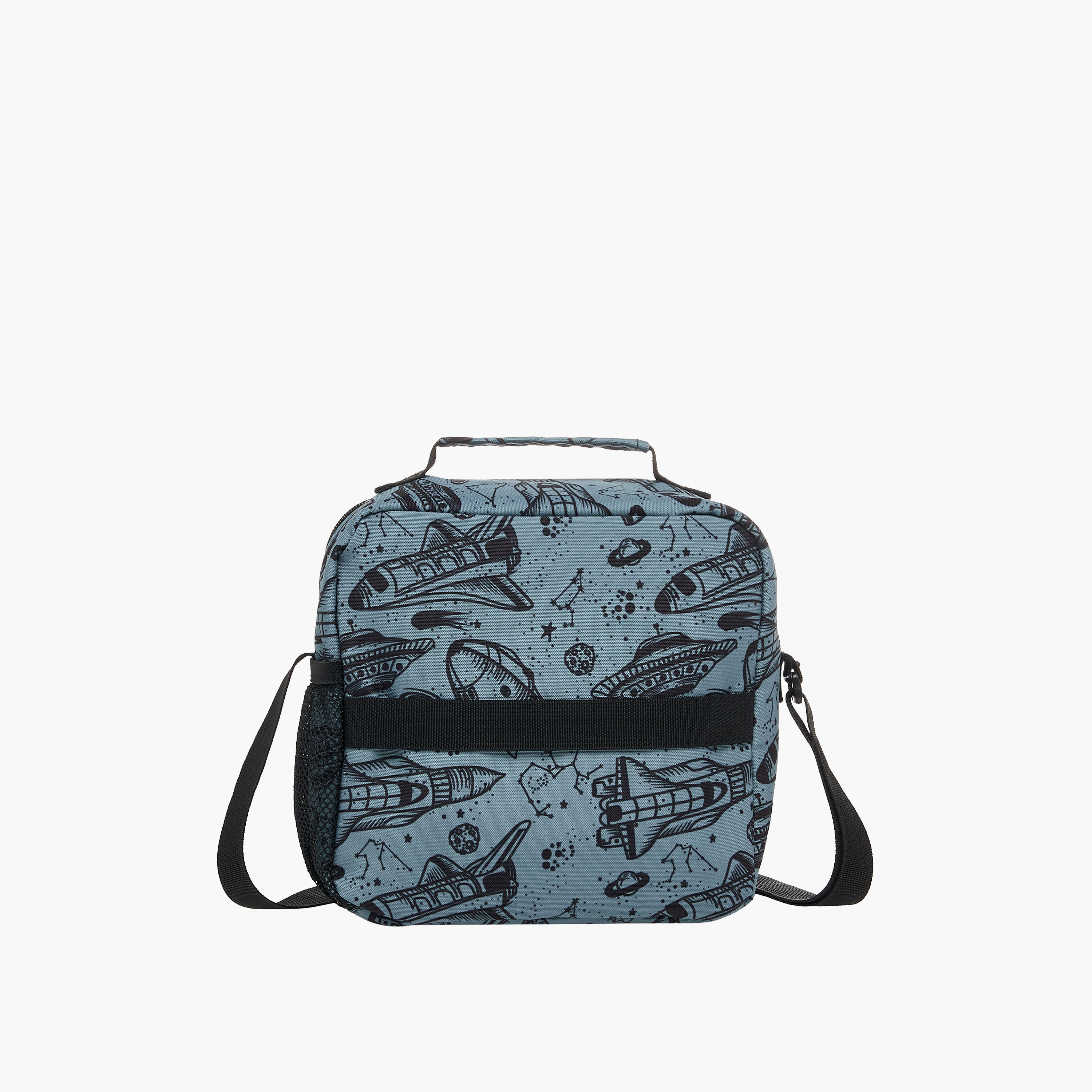 St.Right Space Print Lunch Bag with Adjustable Strap and Zip Closure-school-lunchessentials-lunchbags-image-3