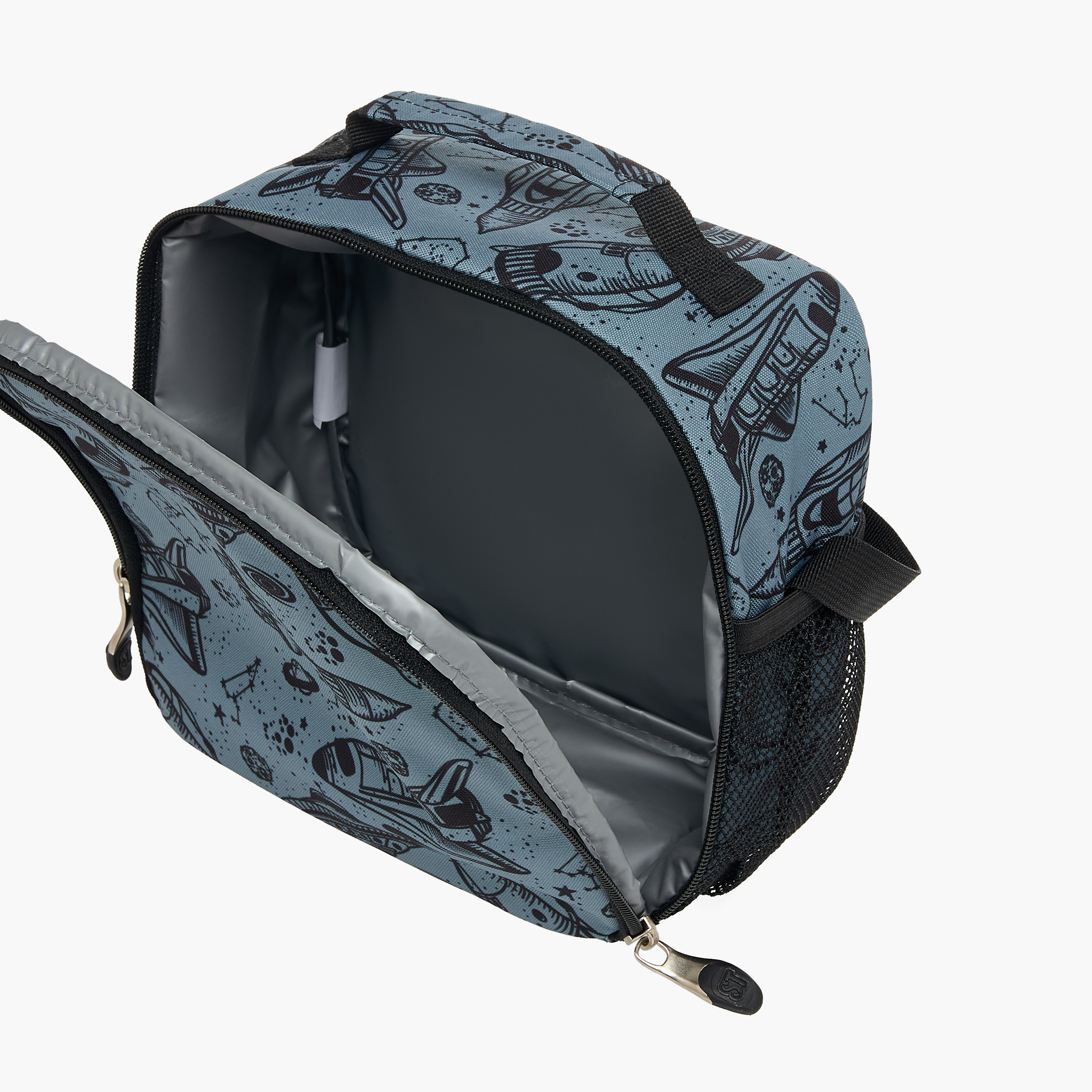 St.Right Space Print Lunch Bag with Adjustable Strap and Zip Closure-school-lunchessentials-lunchbags-image-7