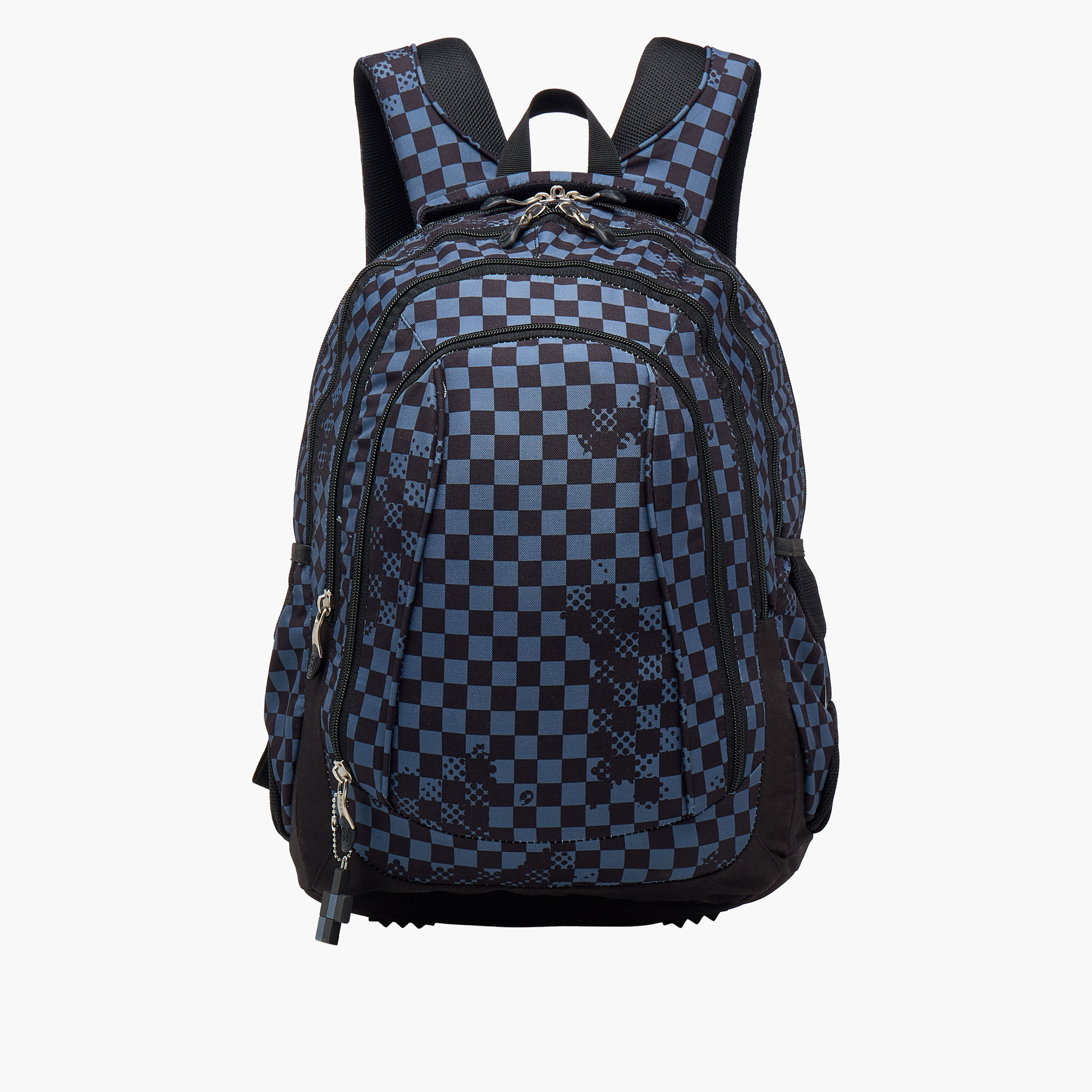 St.Right Checked 18-inch Backpack with Adjustable Straps and Zip Closure - 30x20x45 cms-school-bagsandbackpacks-backpacks-image-1