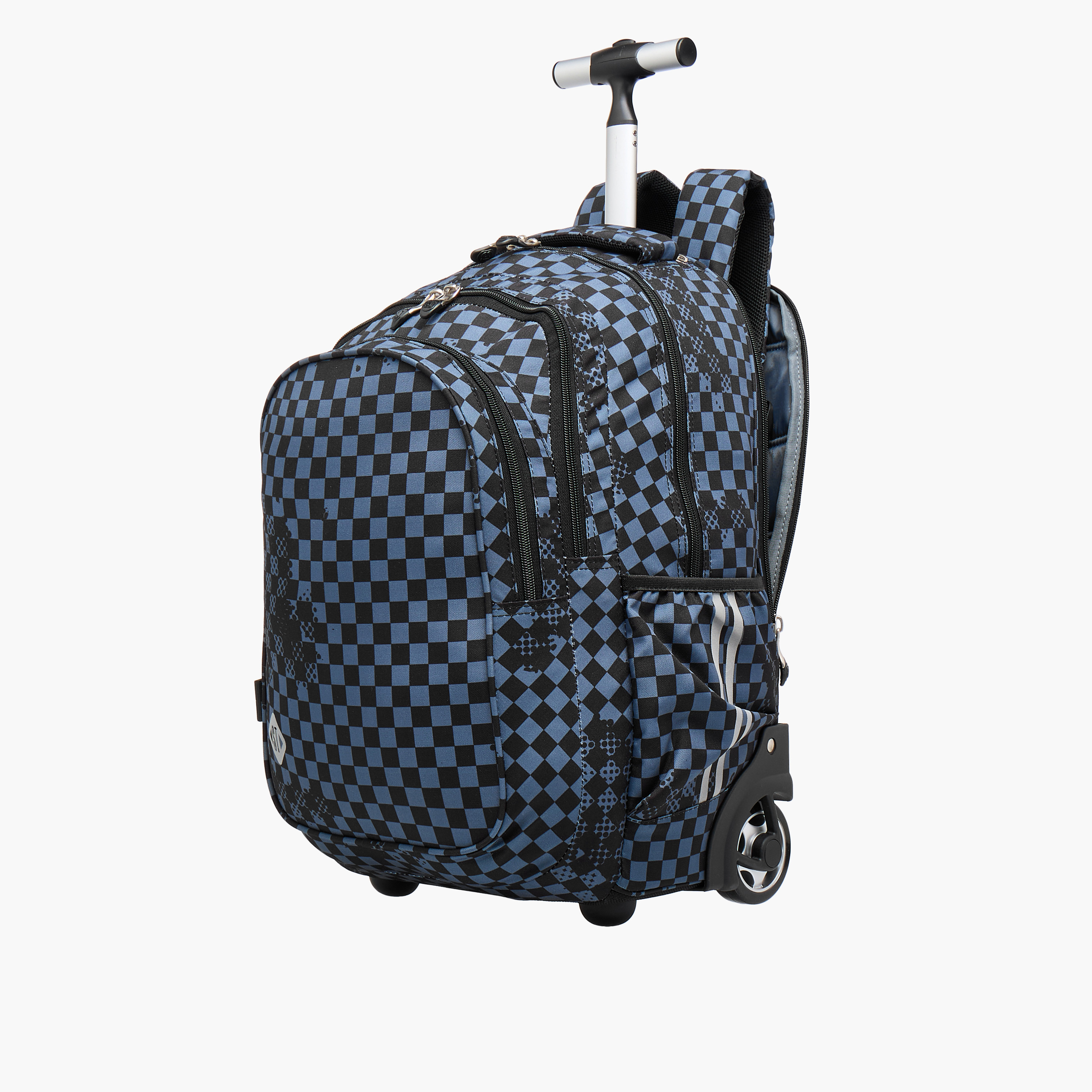 St.Right Shapes Trolley Bag for Boys 8-13 Years with Retractable Handle -school-bagsandbackpacks-trolleybags-image-5