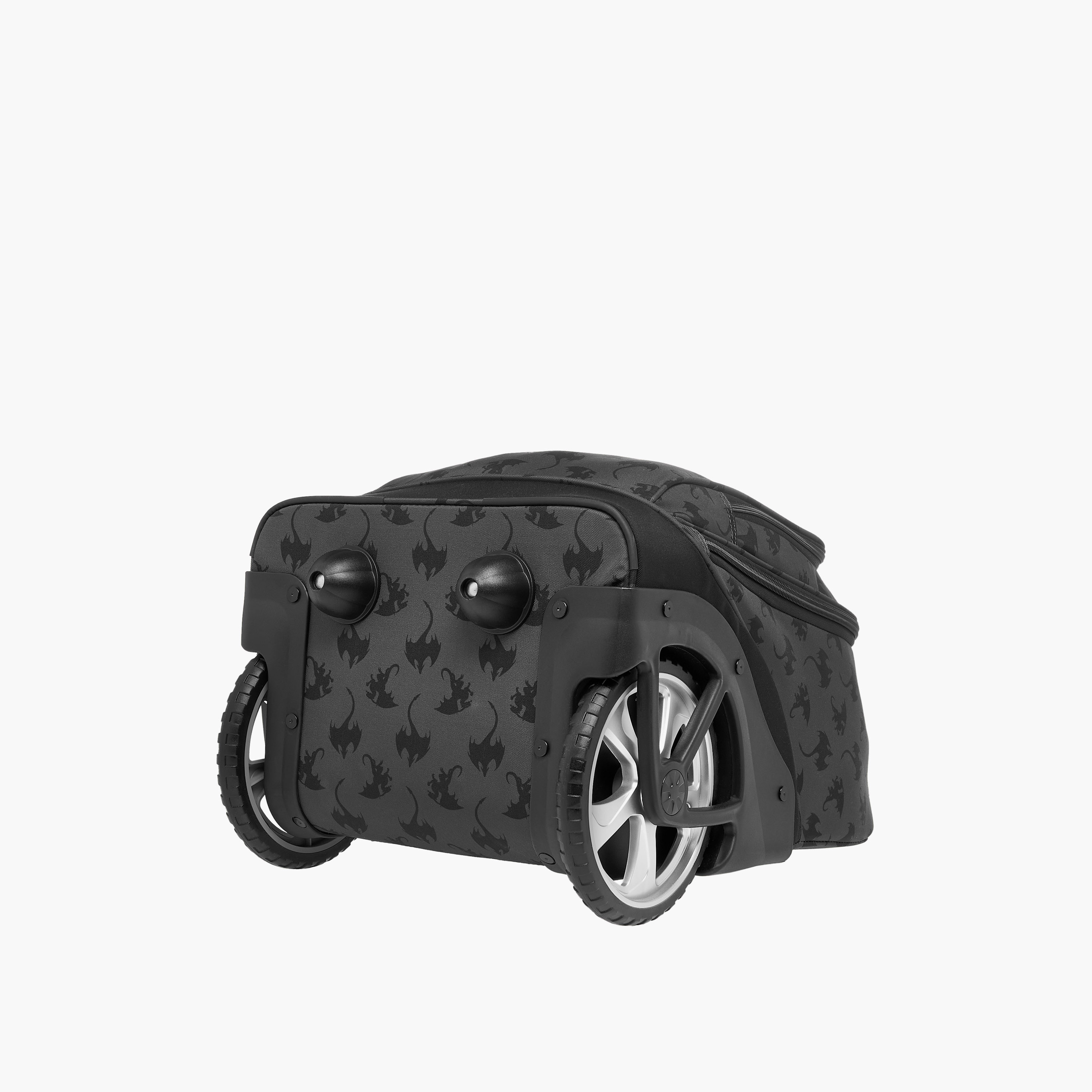 St.Right Animal Print Trolley Bag for Boys 8-13 Years with Retractable Handle -school-bagsandbackpacks-trolleybags-image-10