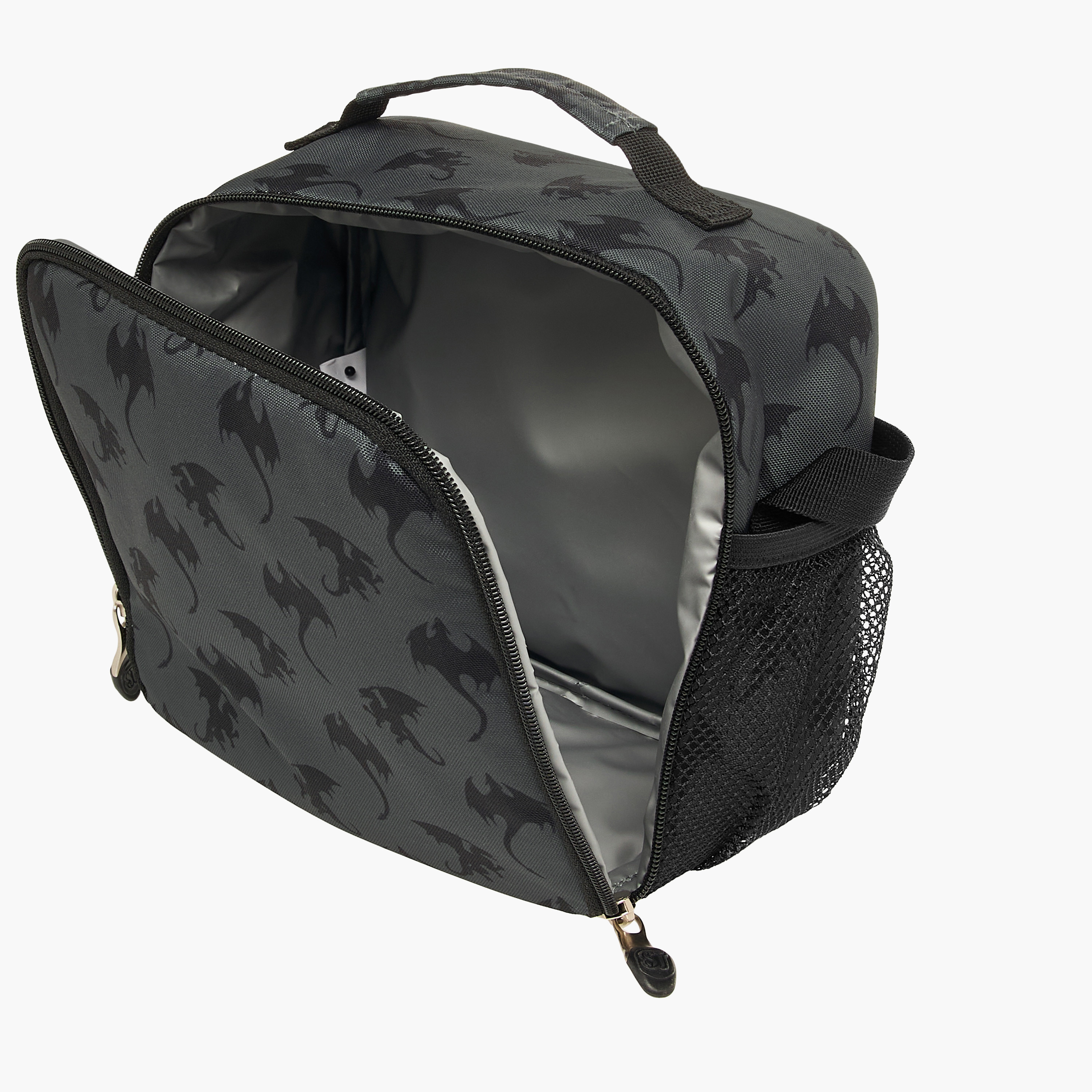 St.Right All-Over Dragon Print Lunch Bag with Adjustable Strap and Zip Closure-school-lunchessentials-lunchbags-image-7