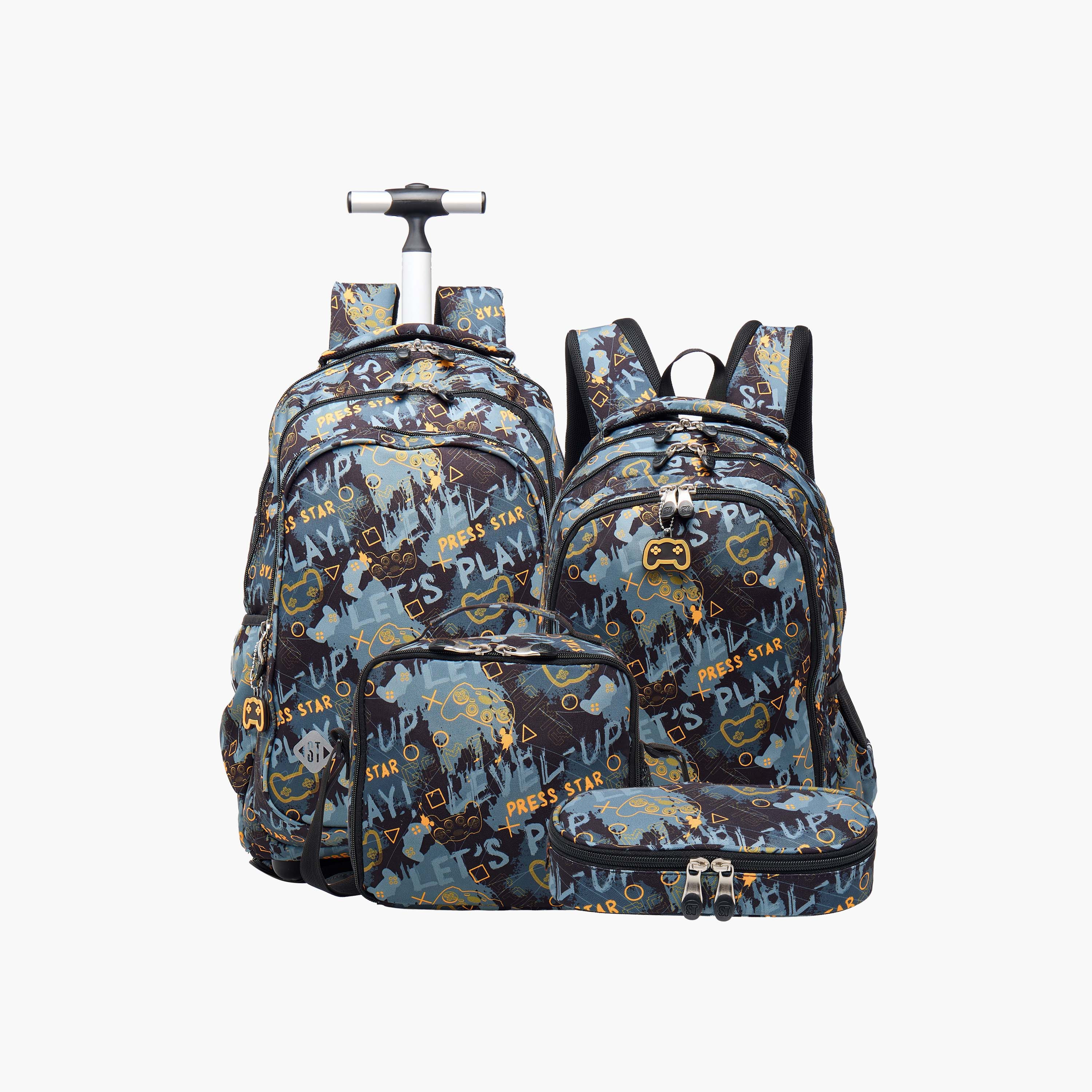 St.Right Dragon Print Pencil Pouch with Zip Closure-school-stationery-pencilcases-image-6