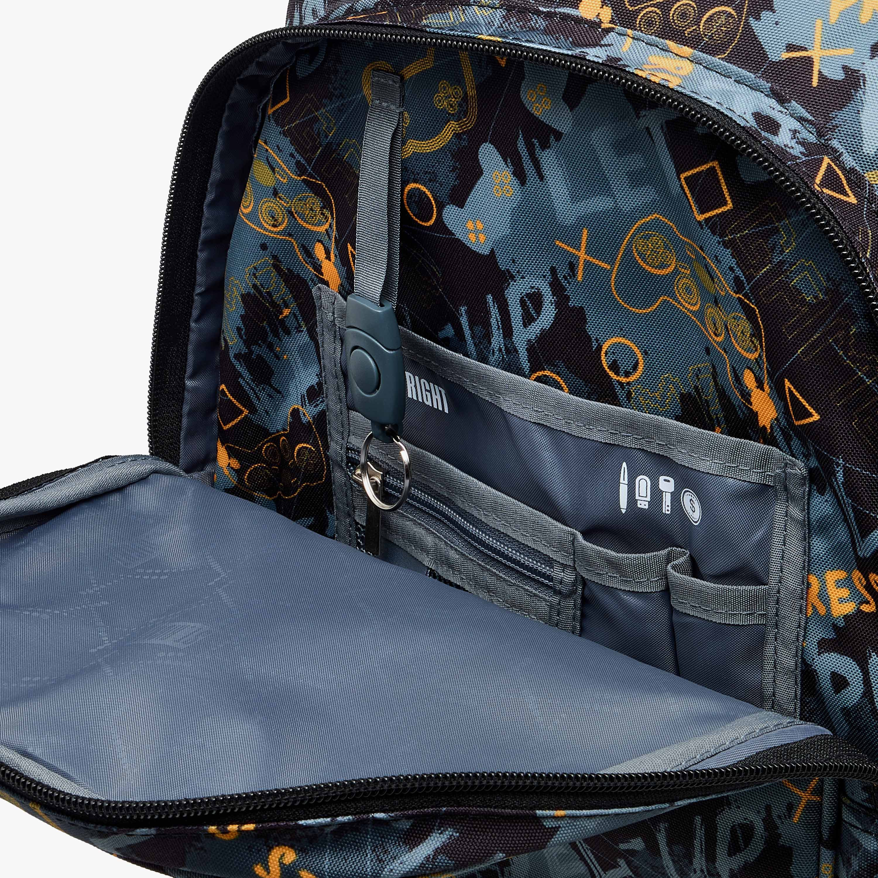 St.Right Gaming Trolley Bag for Boys 8-13 Years with Retractable Handle -school-bagsandbackpacks-trolleybags-image-13