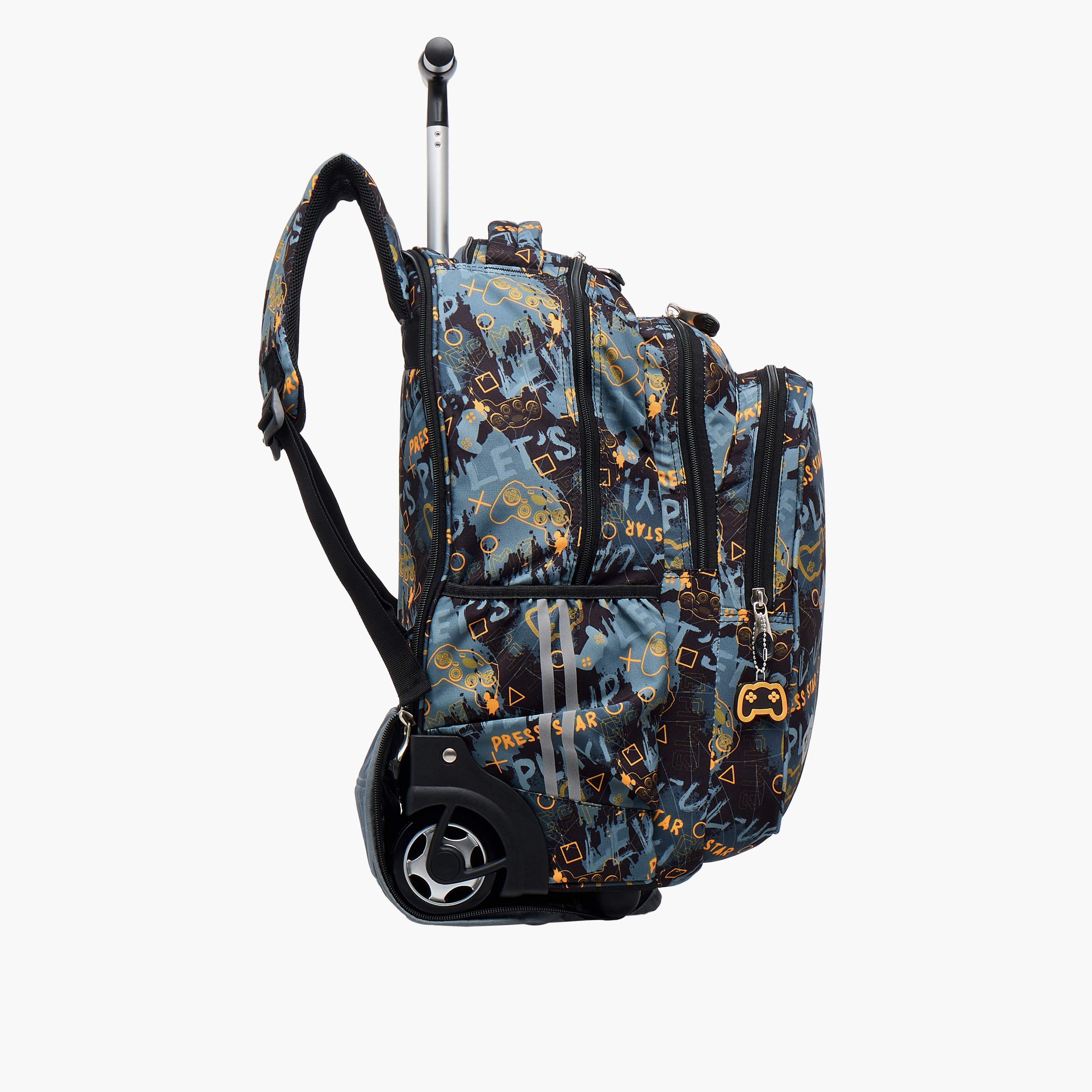 St.Right Gaming Trolley Bag for Boys 8-13 Years with Retractable Handle -school-bagsandbackpacks-trolleybags-image-6