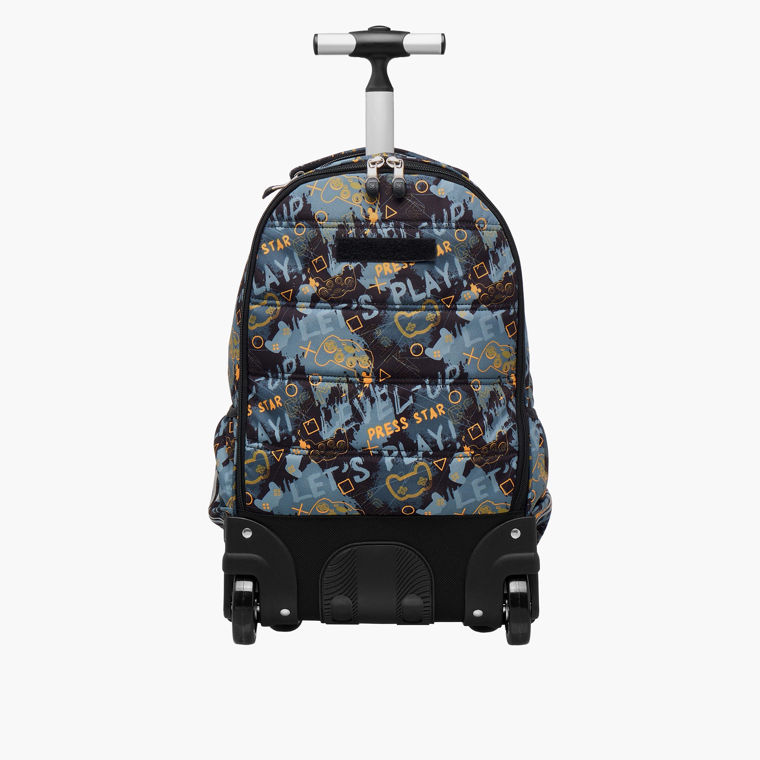 St.Right Gaming Trolley Bag for Boys 8-13 Years with Retractable Handle -school-bagsandbackpacks-trolleybags-image-8