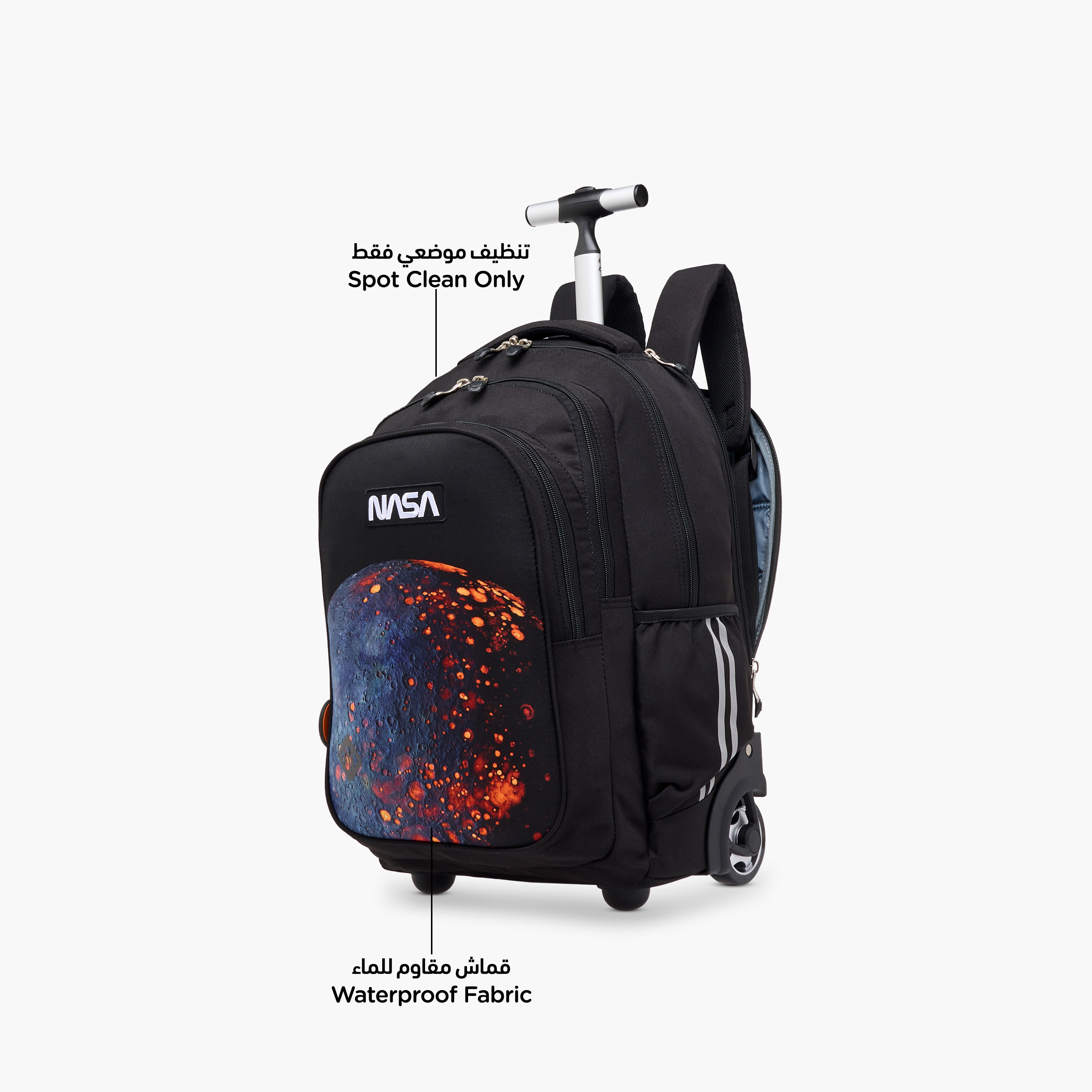 St.Right Space Trolley Bag for Boys 8-13 Years with Retractable Handle -school-bagsandbackpacks-trolleybags-image-6
