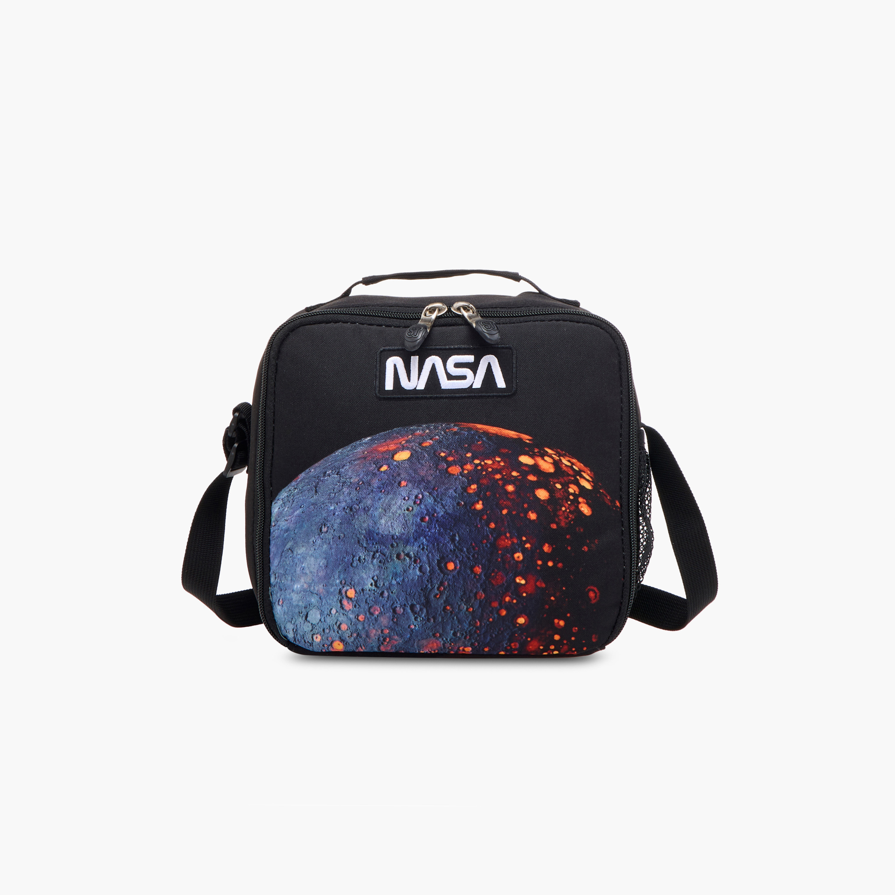 St.Right Nasa Applique Lunch Bag with Adjustable Strap and Zip Closure-school-lunchessentials-lunchbags-image-1