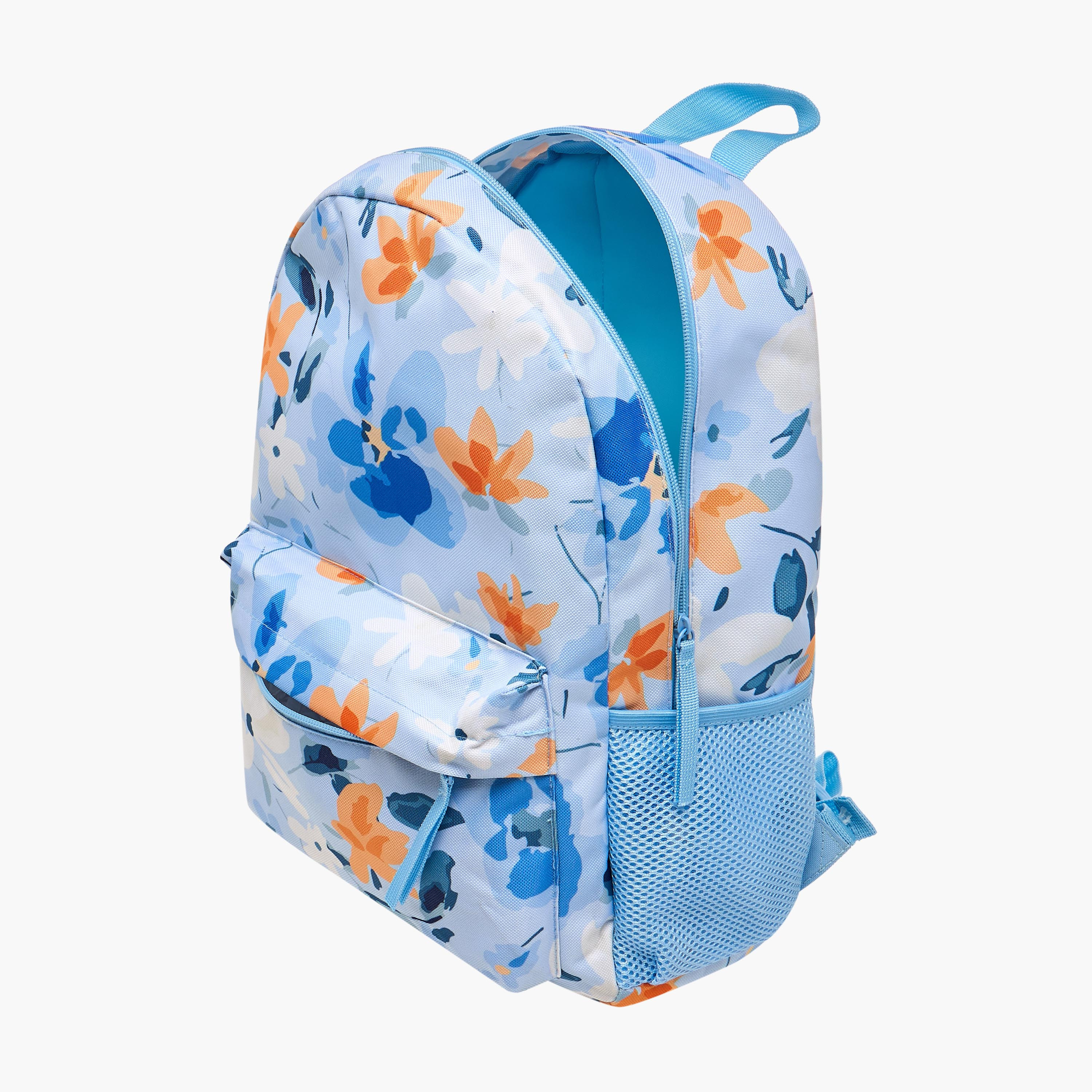 Syloon Floral 12-Piece School Backpack Set for Girls 5-8 Years with Lunch Bag and Pencil Pouch -promo_LS20_OMN-image-7
