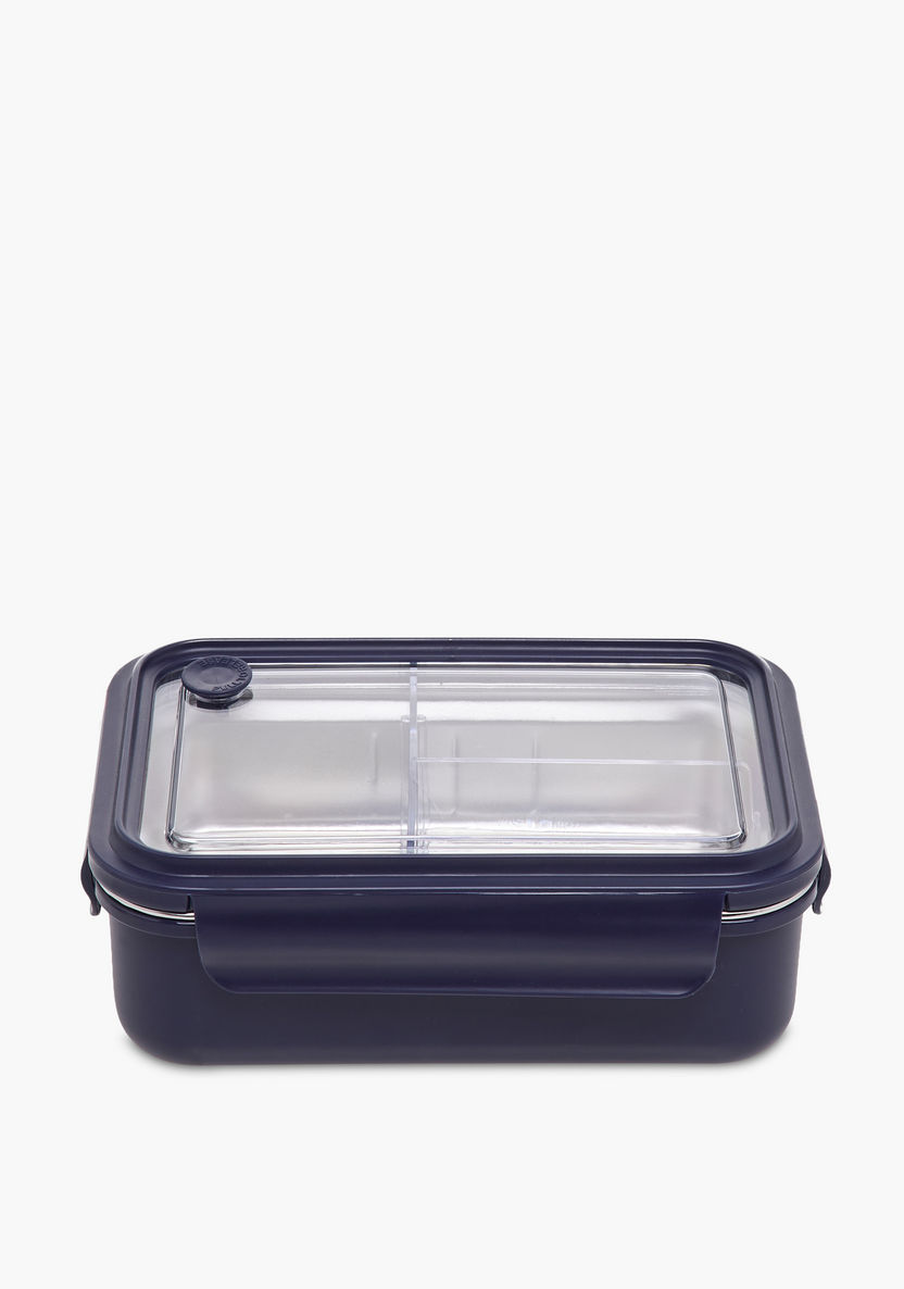 Shop Solid Sectioned Lunch Box with Clip Lock Closure and Fork Online ...