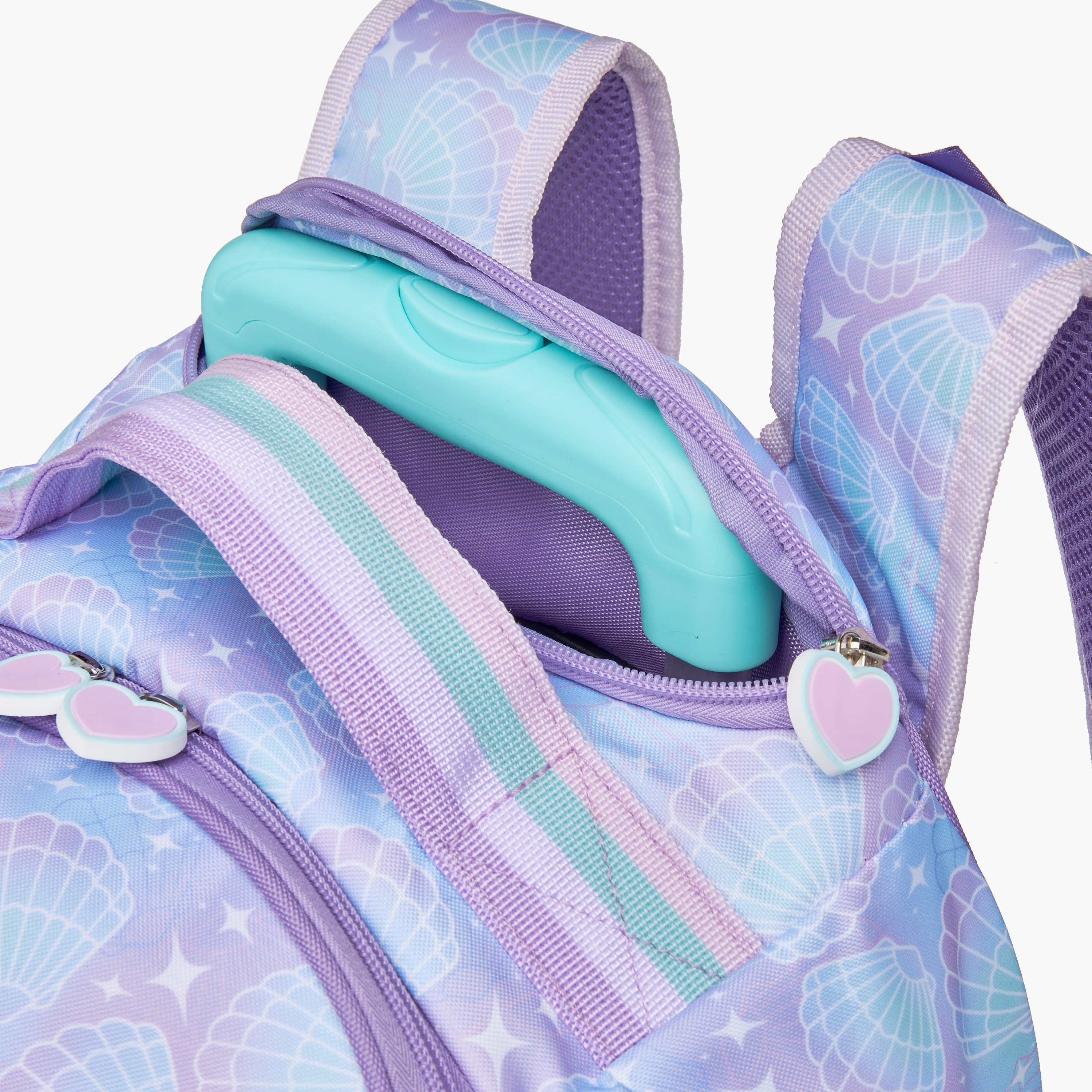 New Expressions Mermaid 3-Piece School Trolley Bag Set for Girls 8-13 Years with Lunch Bag and Pencil Pouch -promo_LS20_OMN-image-12