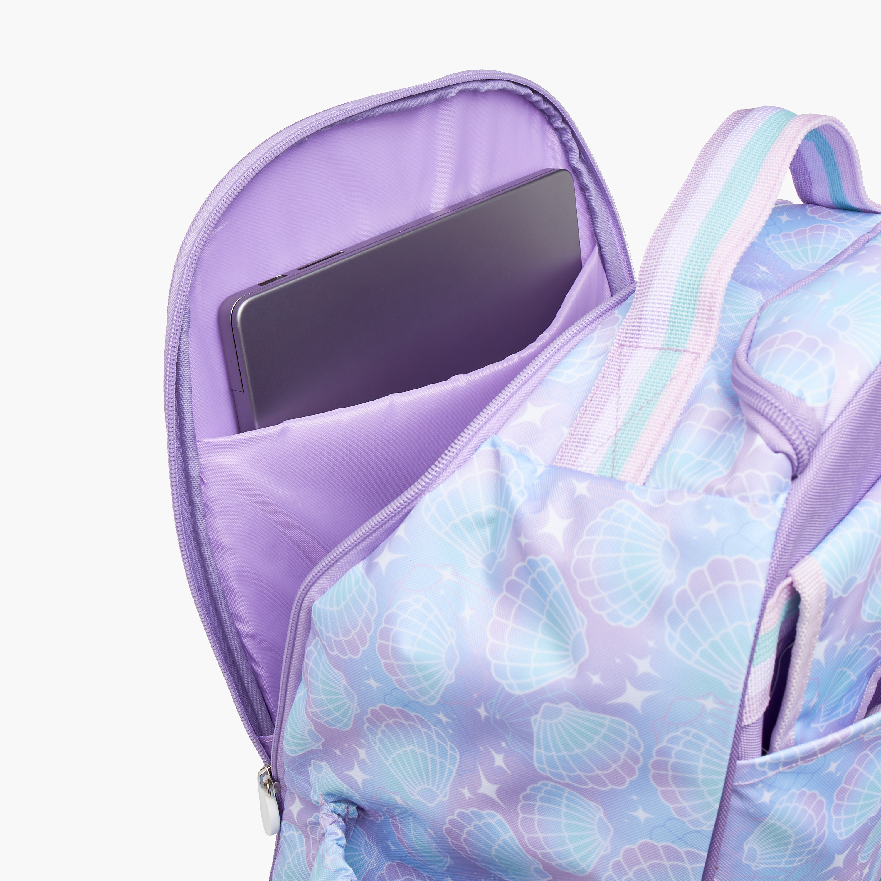 New Expressions Mermaid 3-Piece School Trolley Bag Set for Girls 8-13 Years with Lunch Bag and Pencil Pouch -promo_LS20_OMN-image-15