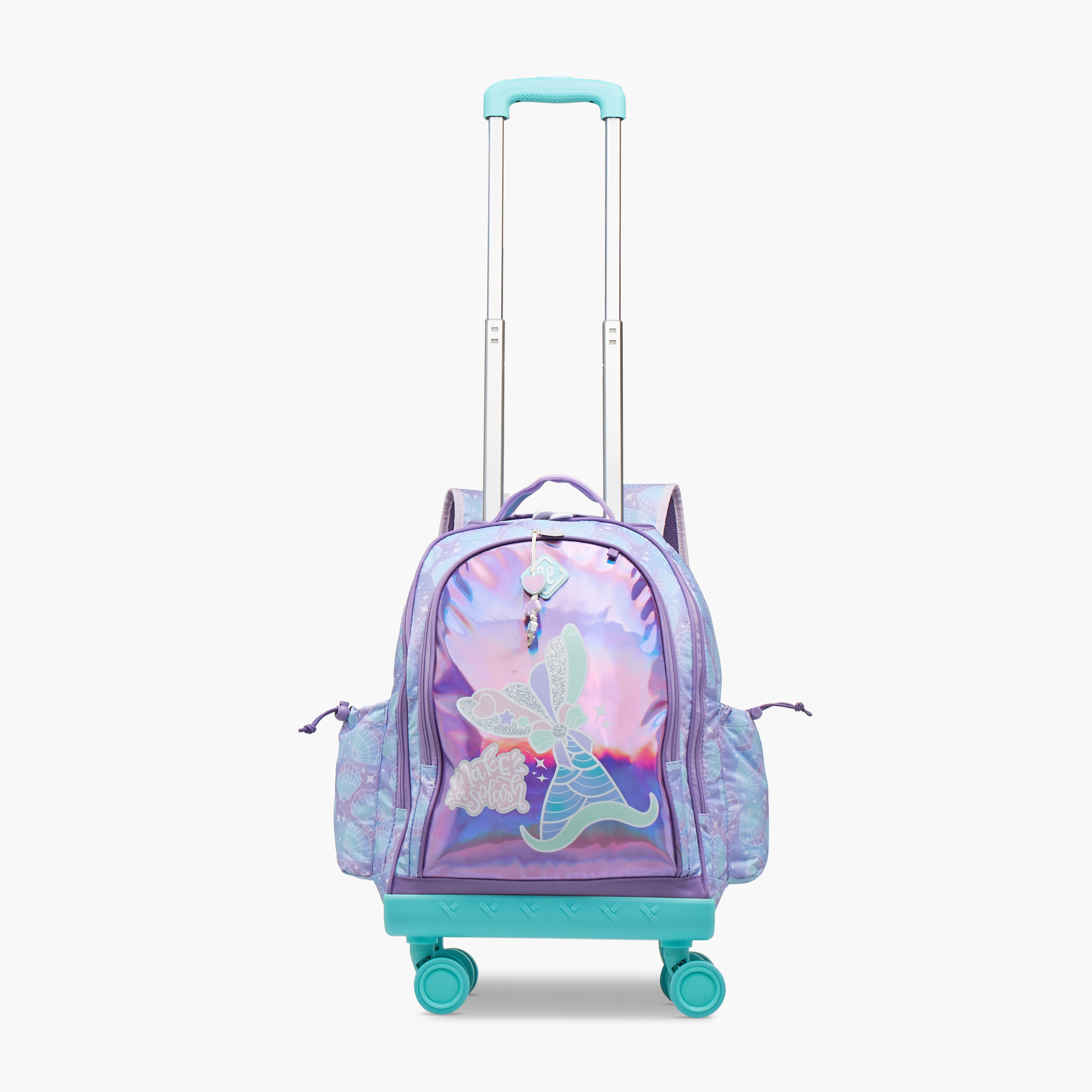New Expressions Mermaid 3-Piece School Trolley Bag Set for Girls 8-13 Years with Lunch Bag and Pencil Pouch -promo_LS20_OMN-image-8