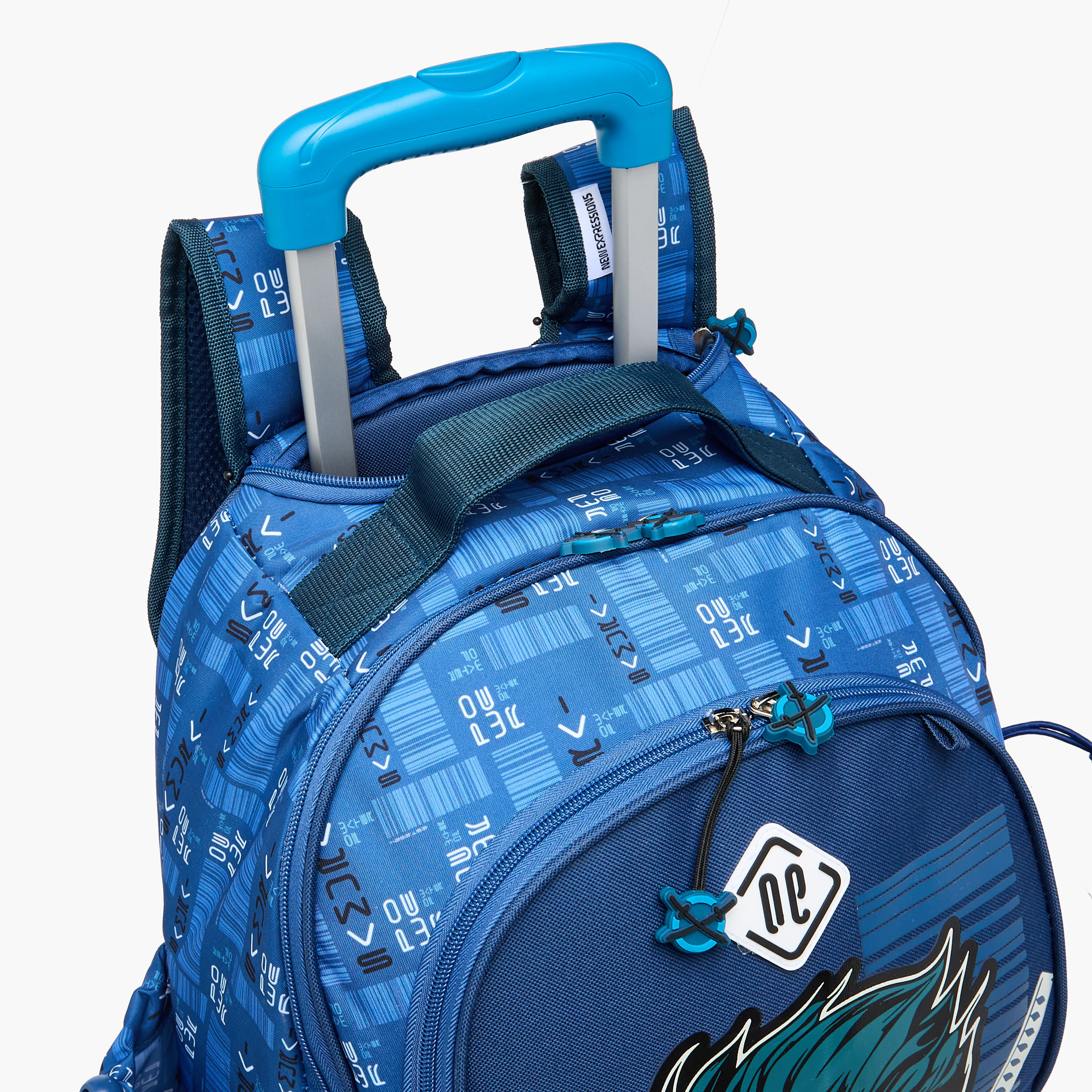 New Expressions Gaming 3-Piece School Trolley Bag Set for Boys 8-13 Years with Lunch Bag and Pencil Pouch -promo_LS20_OMN-image-12