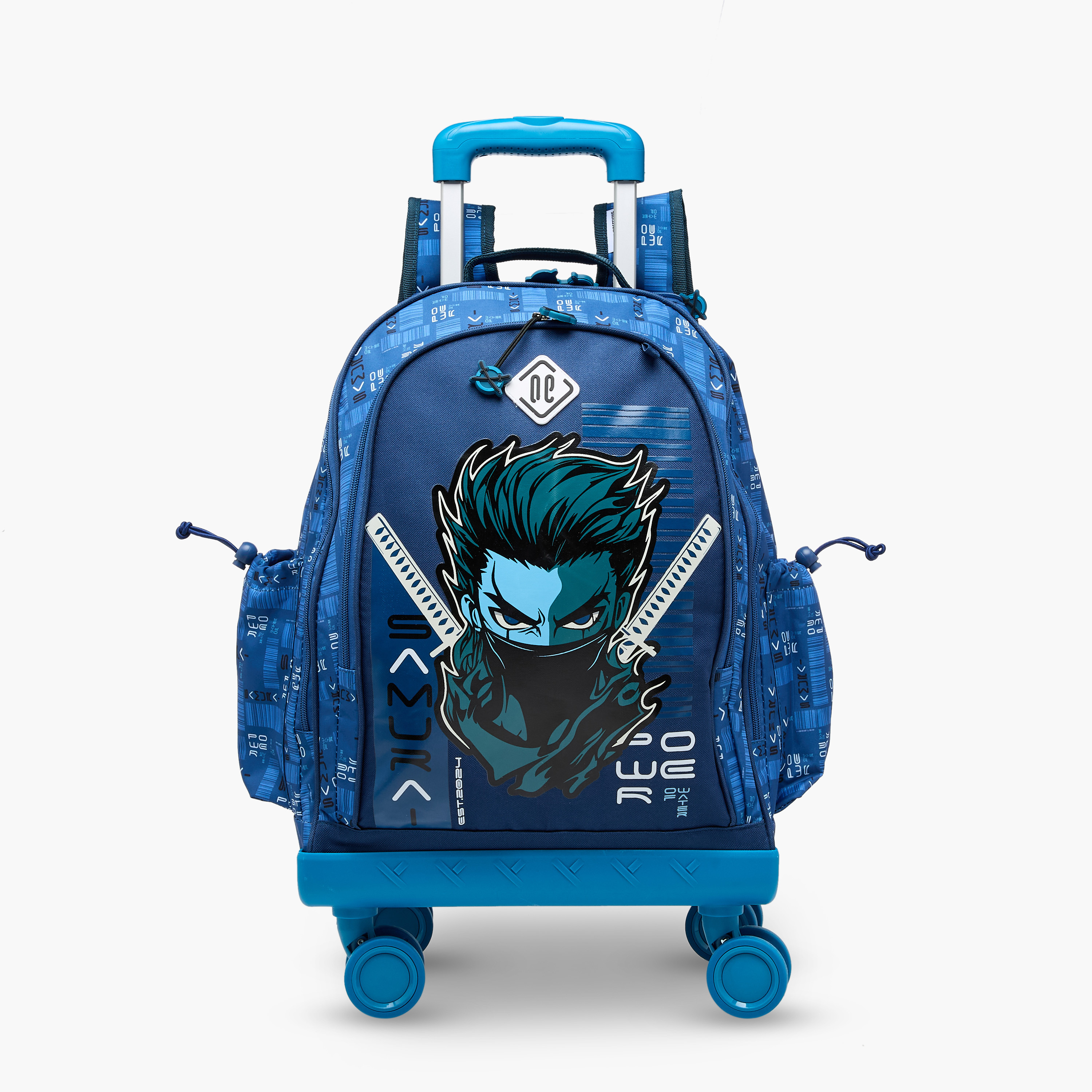 New Expressions Gaming 3-Piece School Trolley Bag Set for Boys 8-13 Years with Lunch Bag and Pencil Pouch -promo_LS20_OMN-image-2