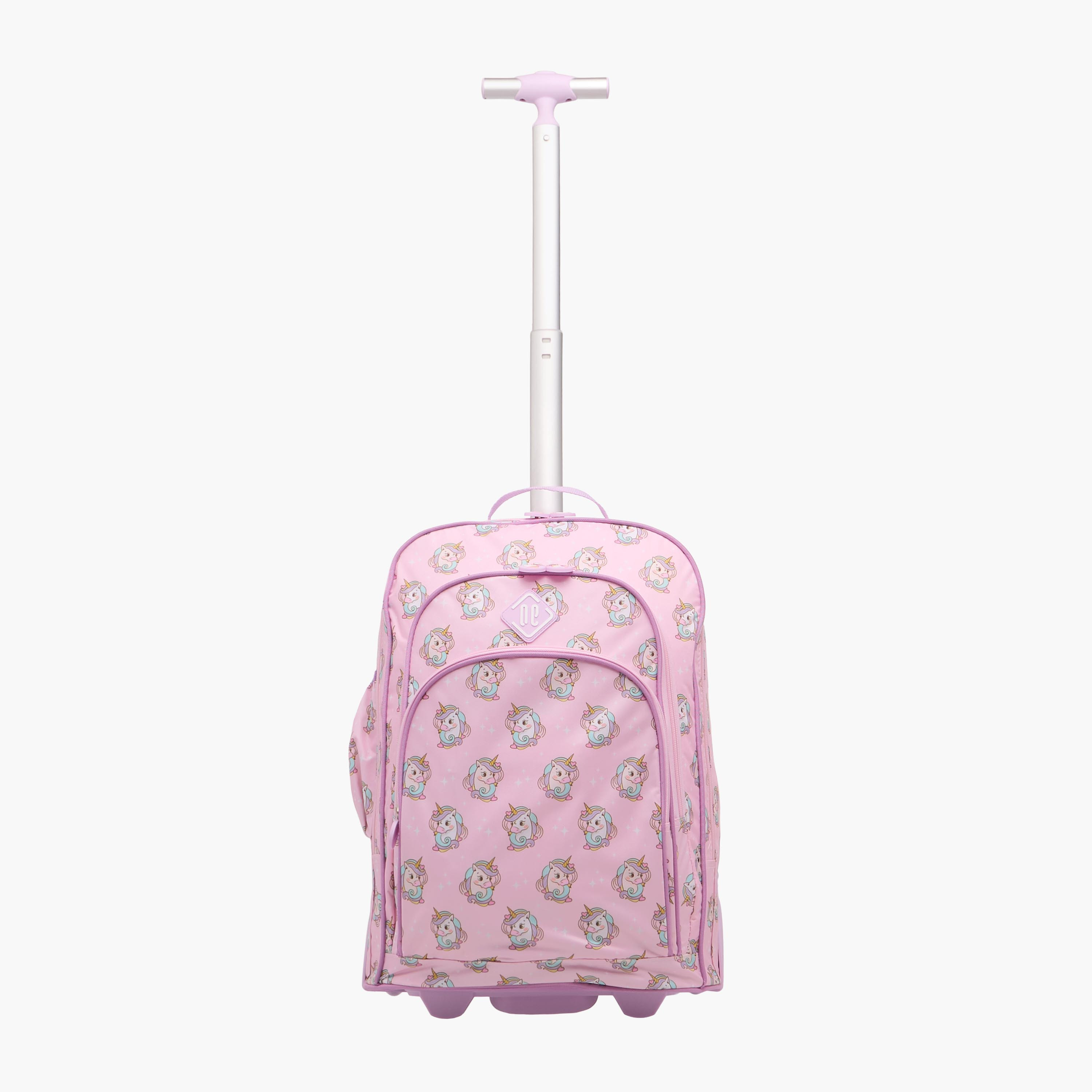 New Expressions Unicorn 3-Piece School Trolley Bag Set for Girls 8-13 Years with Lunch Bag and Pencil Pouch -promo_LS20_OMN-image-3