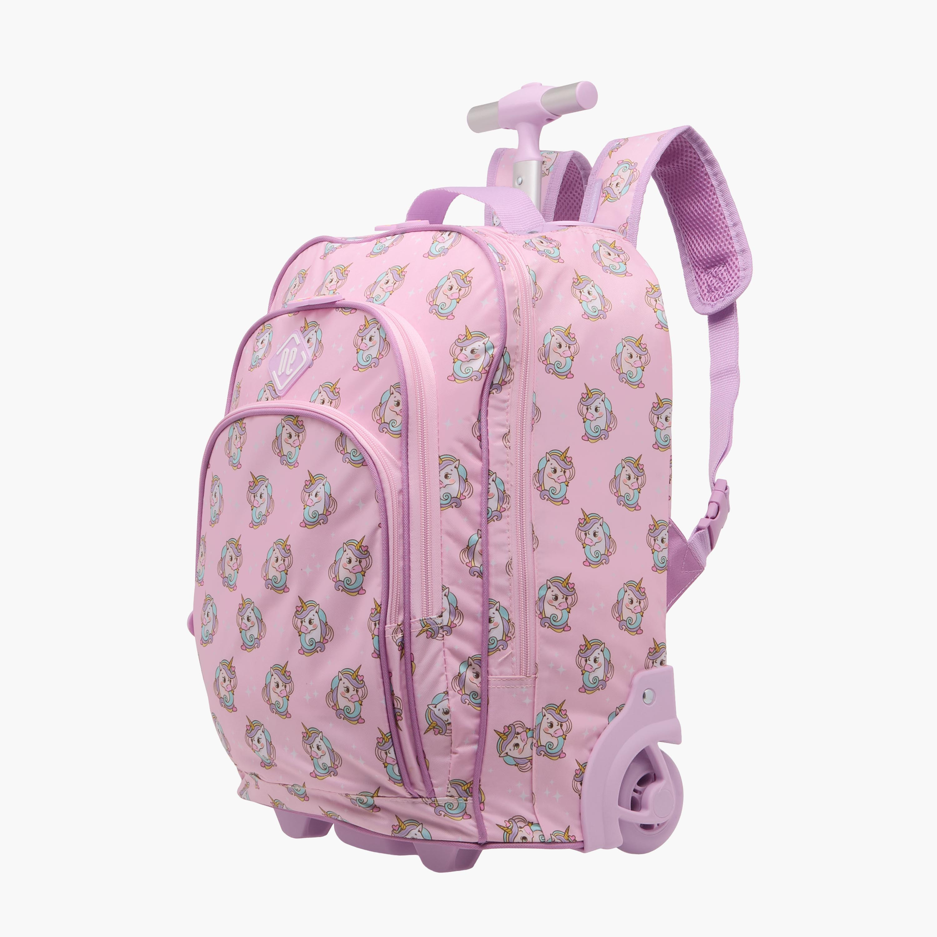 New Expressions Unicorn 3-Piece School Trolley Bag Set for Girls 8-13 Years with Lunch Bag and Pencil Pouch -promo_LS20_OMN-image-4