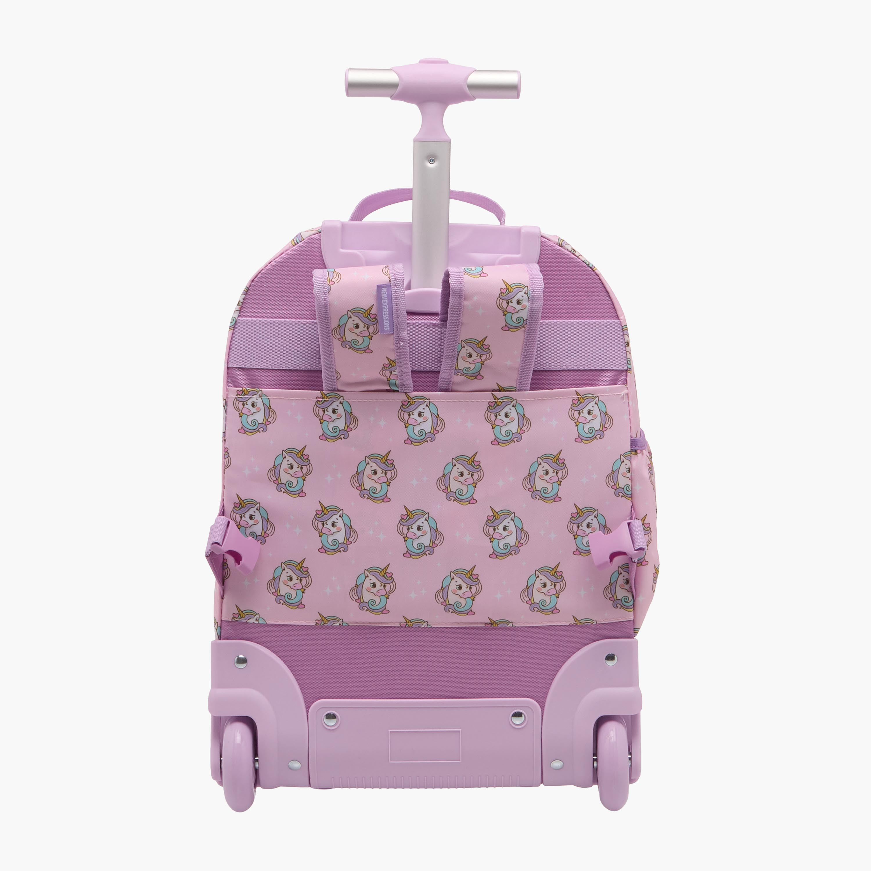 New Expressions Unicorn 3-Piece School Trolley Bag Set for Girls 8-13 Years with Lunch Bag and Pencil Pouch -promo_LS20_OMN-image-5