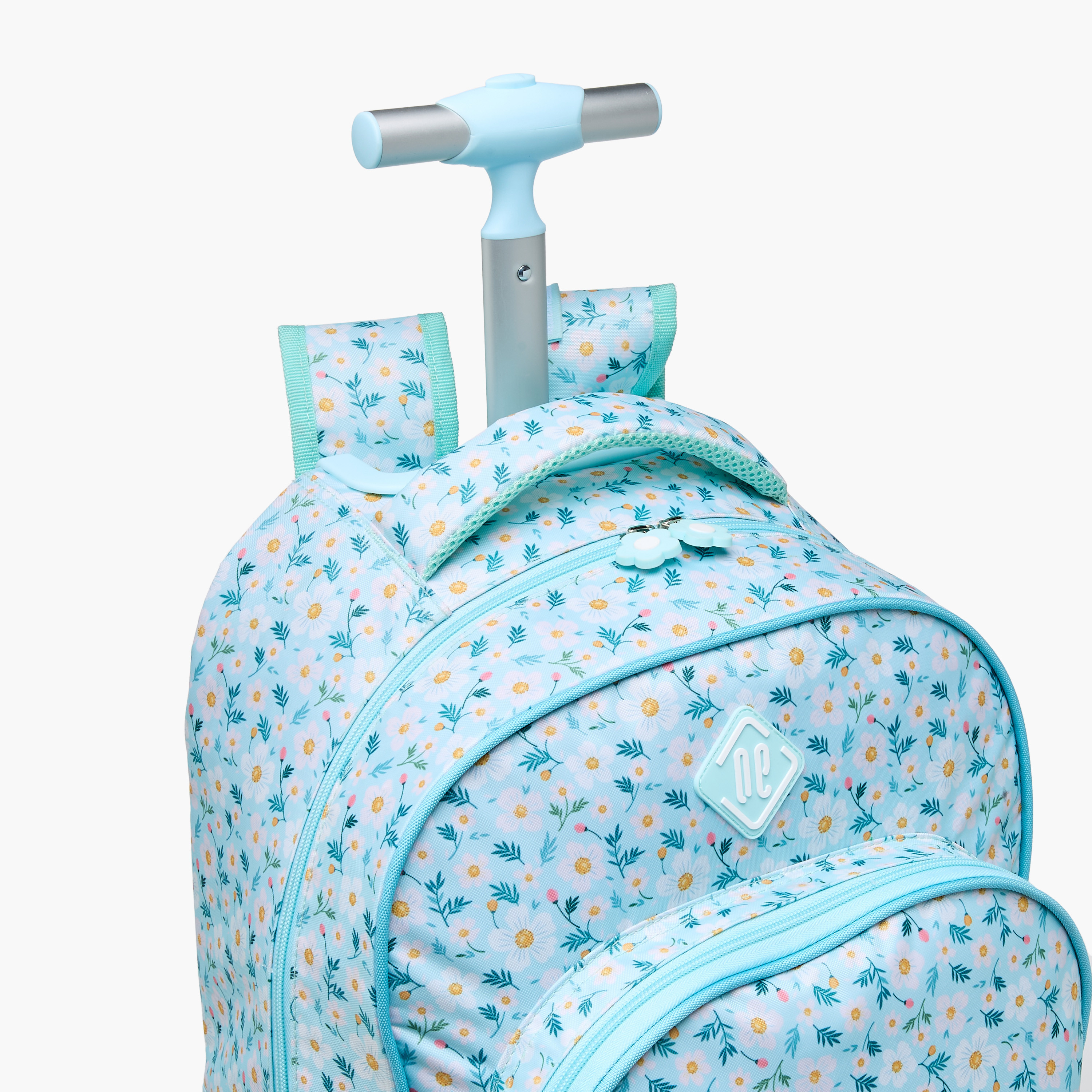 New Expressions Floral 3-Piece School Trolley Bag Set for Girls 8-13 Years with Lunch Bag and Pencil Pouch -school-bagsandbackpacks-trolleybags-image-11